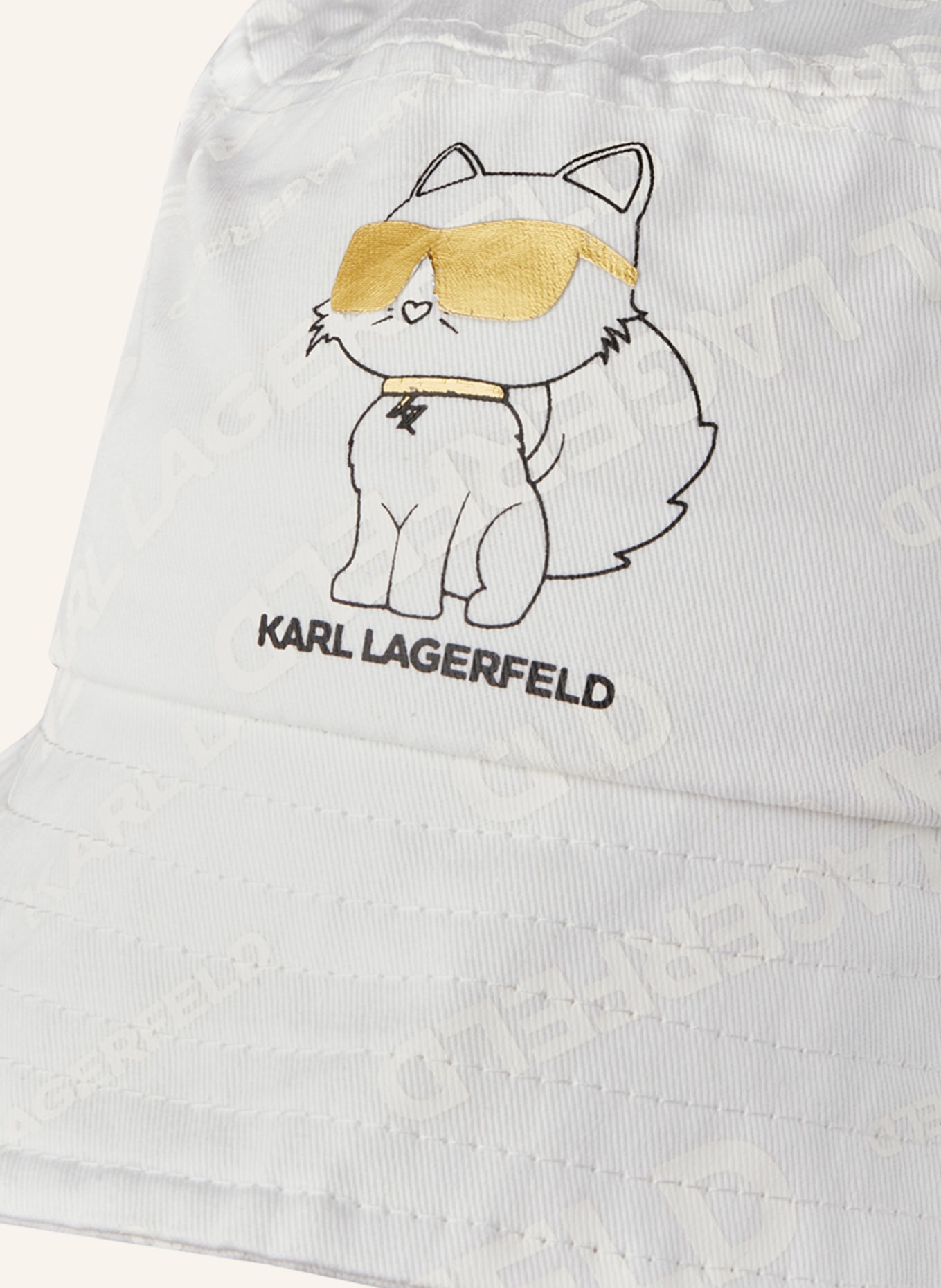 KARL LAGERFELD KIDS Bucket-Hat, Farbe: WEISS (Bild 3)