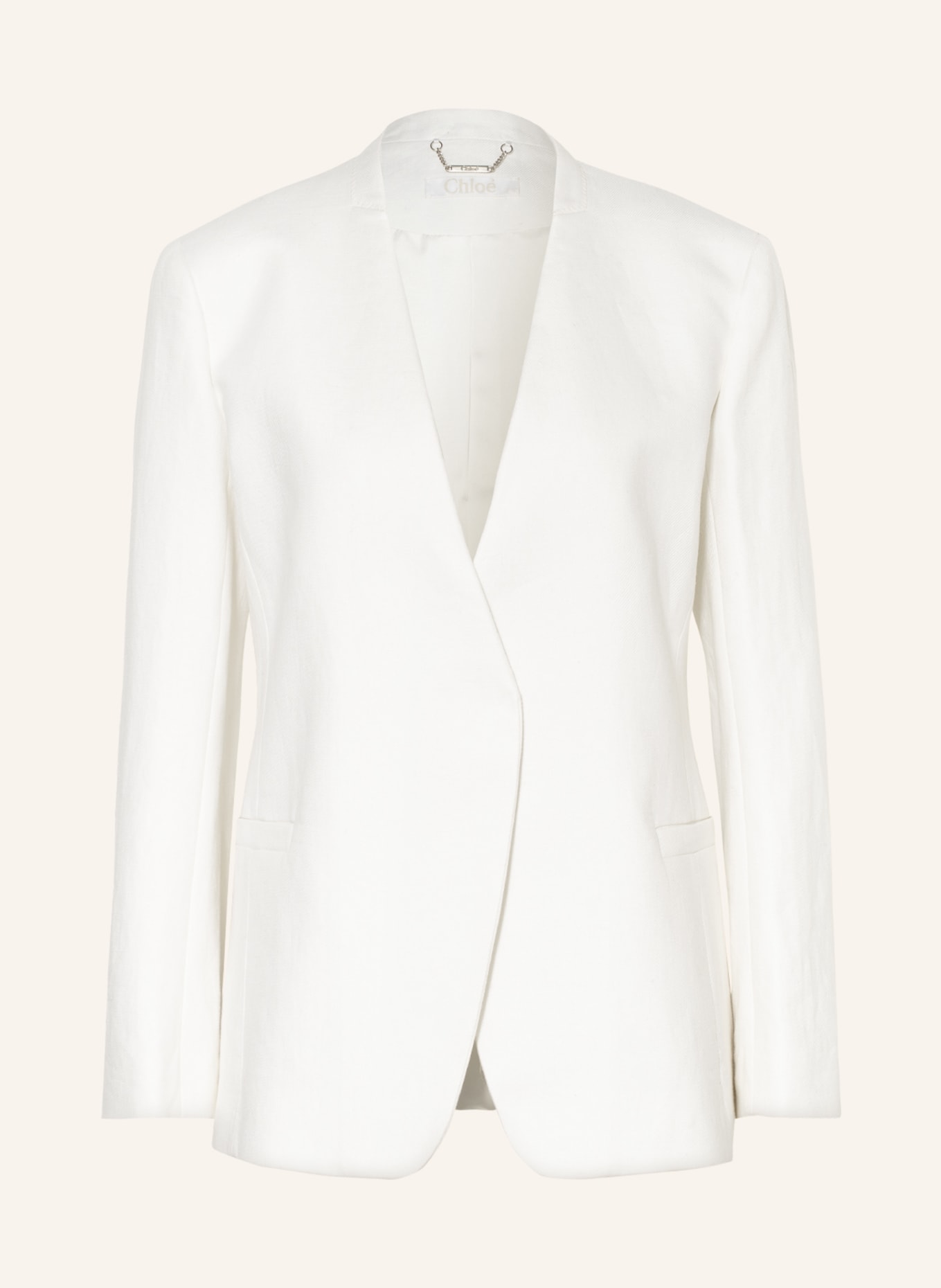 Chloé Linen blazer, Color: WHITE (Image 1)