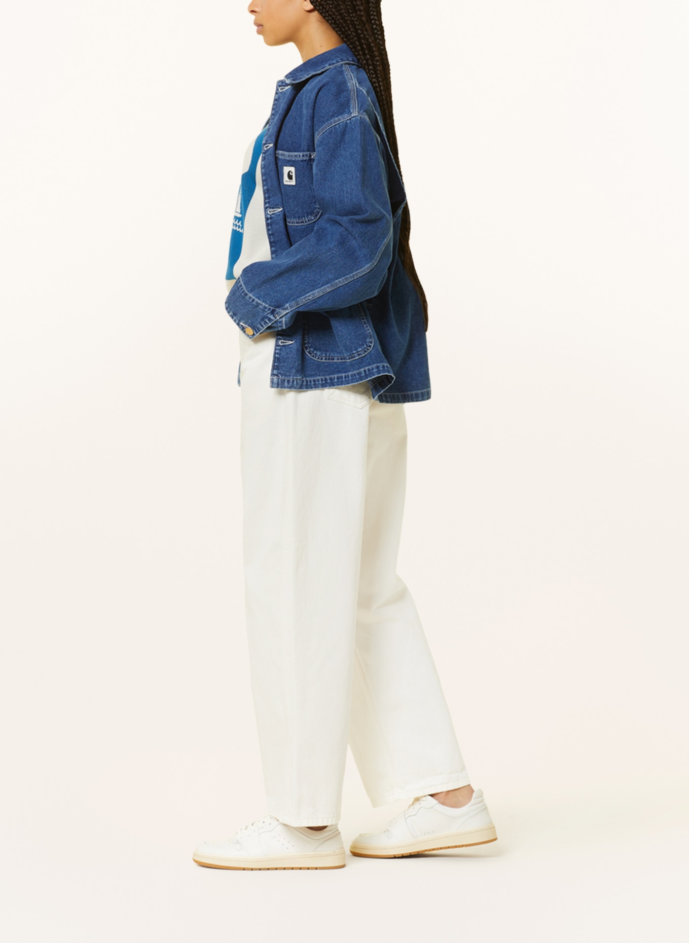 carhartt WIP Jeans BRANDON, Farbe: 0202 White rinsed (Bild 4)