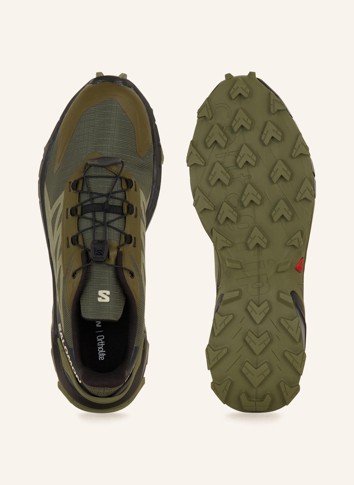 SALOMON Trail running shoes SUPERCROSS 4, Color: KHAKI/ OLIVE (Image 5)