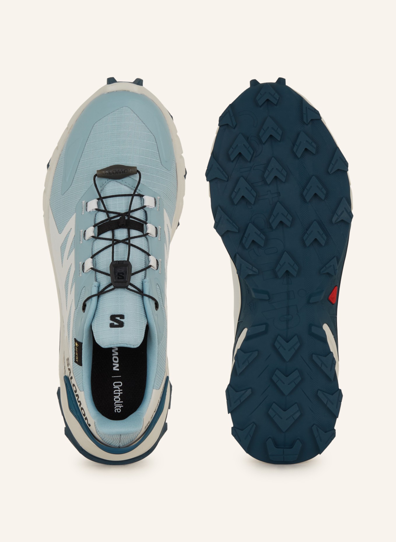 SALOMON Trail running shoes SUPERCROSS 4 GTX, Color: MINT/ LIGHT GRAY (Image 5)