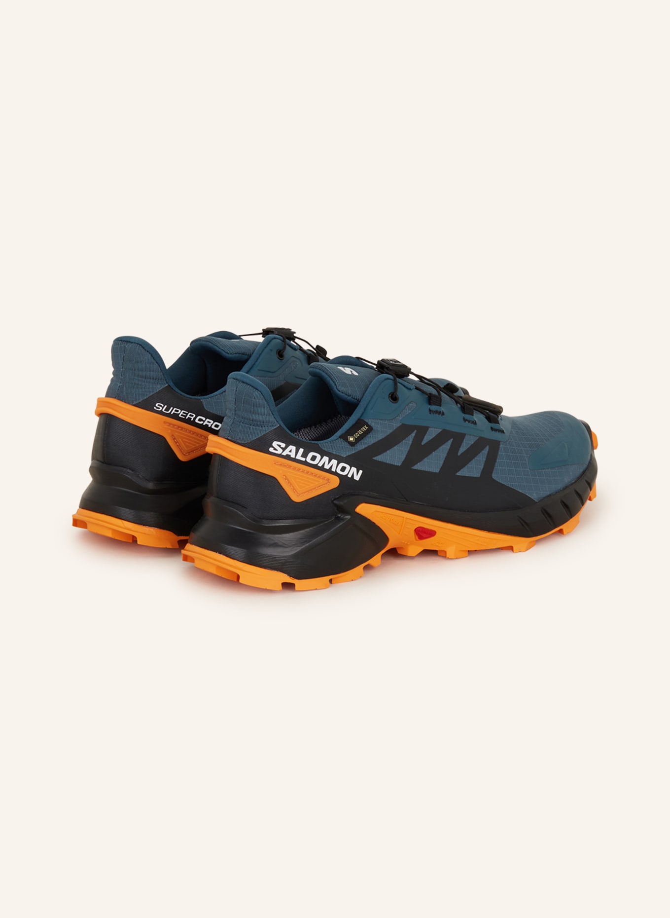 SALOMON Trail running shoes SUPERCROSS 4 GTX, Color: TEAL/ BLACK/ ORANGE (Image 2)