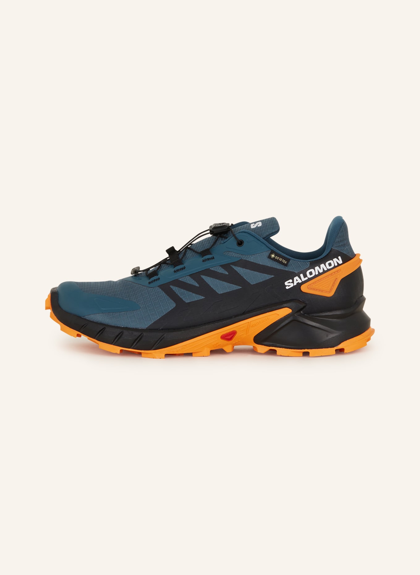 SALOMON Trail running shoes SUPERCROSS 4 GTX, Color: TEAL/ BLACK/ ORANGE (Image 4)