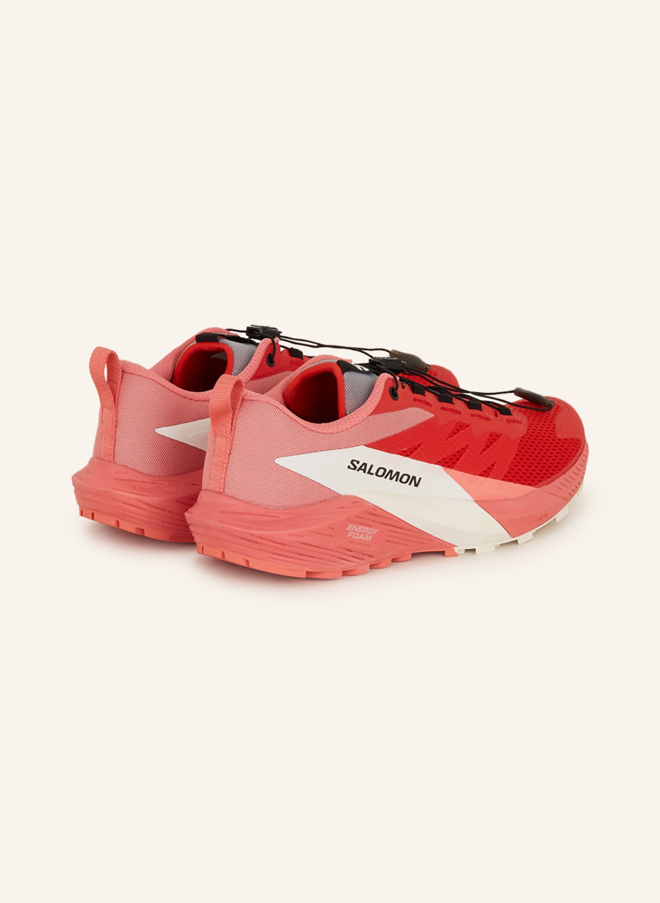 SALOMON Trailrunning-Schuhe SENSE RIDE 5W, Farbe: ROT/ ROSA/ WEISS (Bild 2)