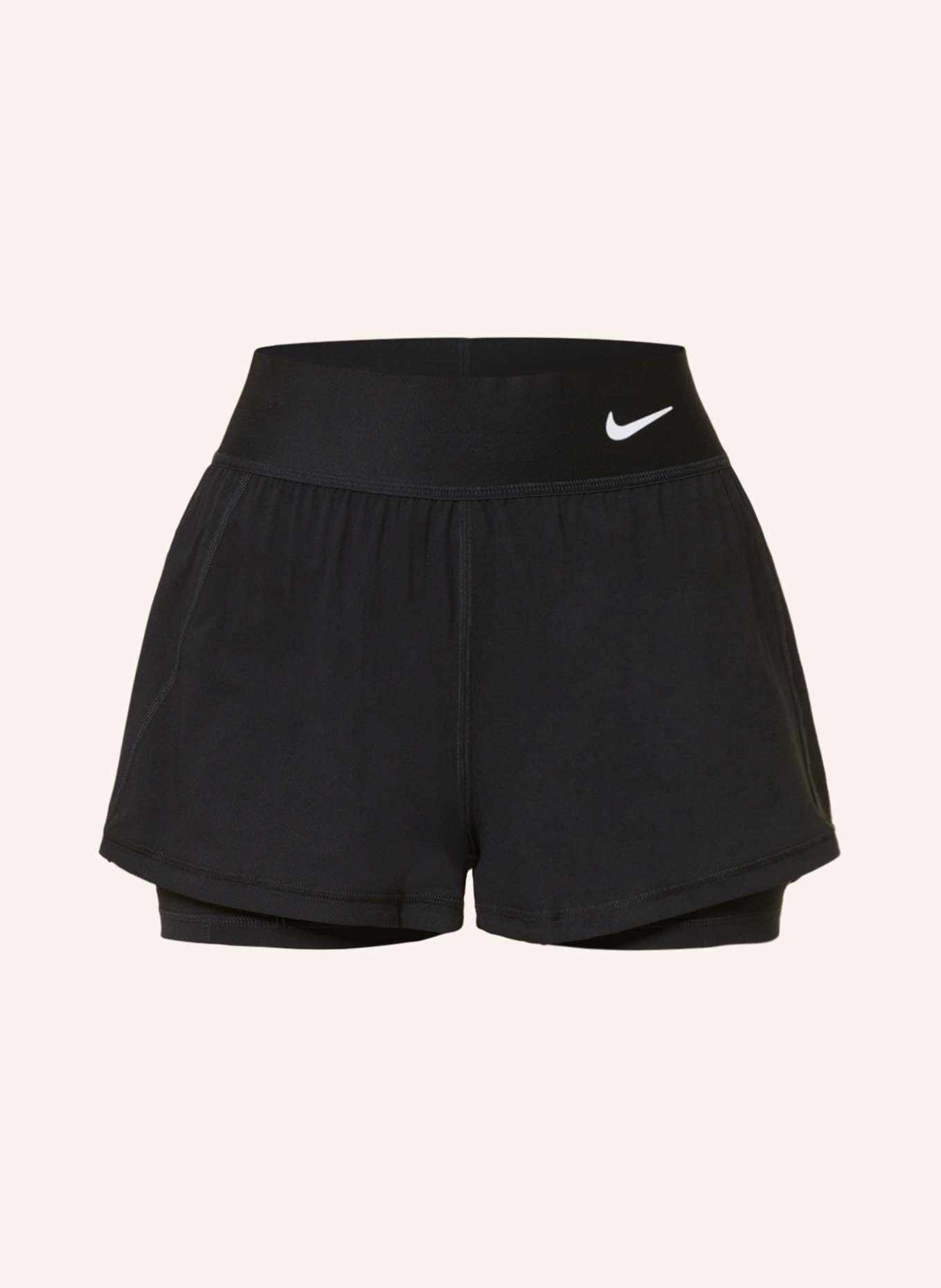 Nike 2-in-1-Tennisshorts COURT DRI-FIT ADVANTAGE, Farbe: SCHWARZ (Bild 1)