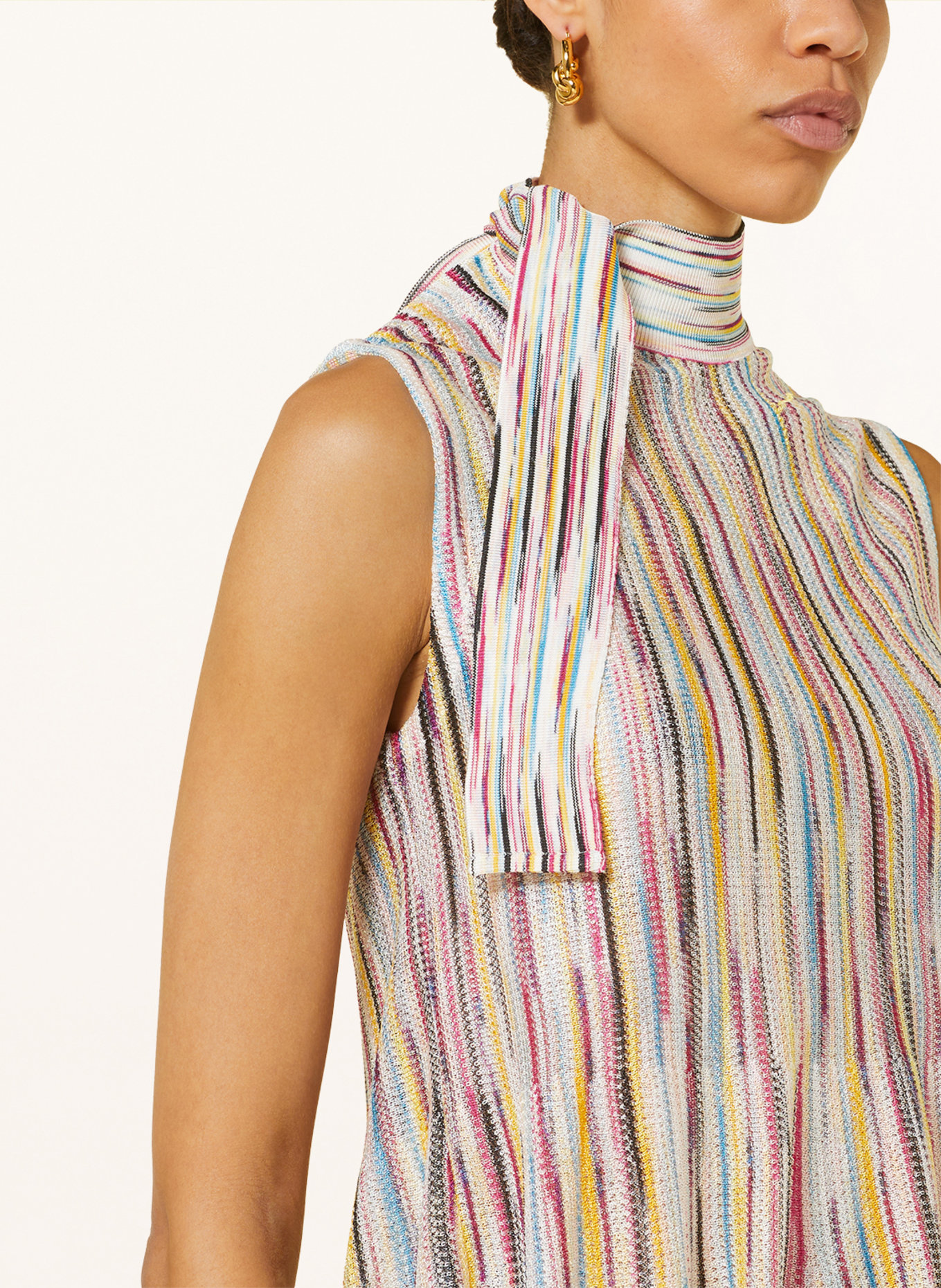 MISSONI Knit top, Color: PINK/ YELLOW/ BLACK (Image 4)