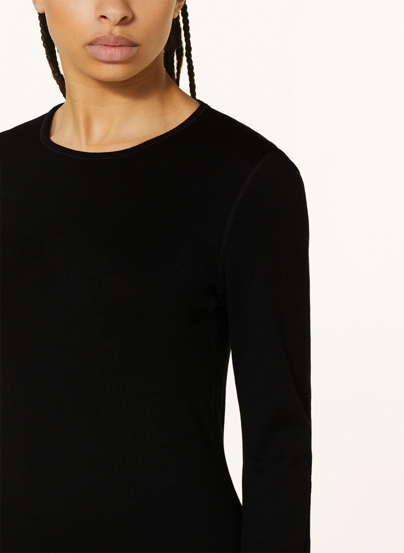 icebreaker Functional shirt 260 TECH in merino wool, Color: BLACK (Image 4)