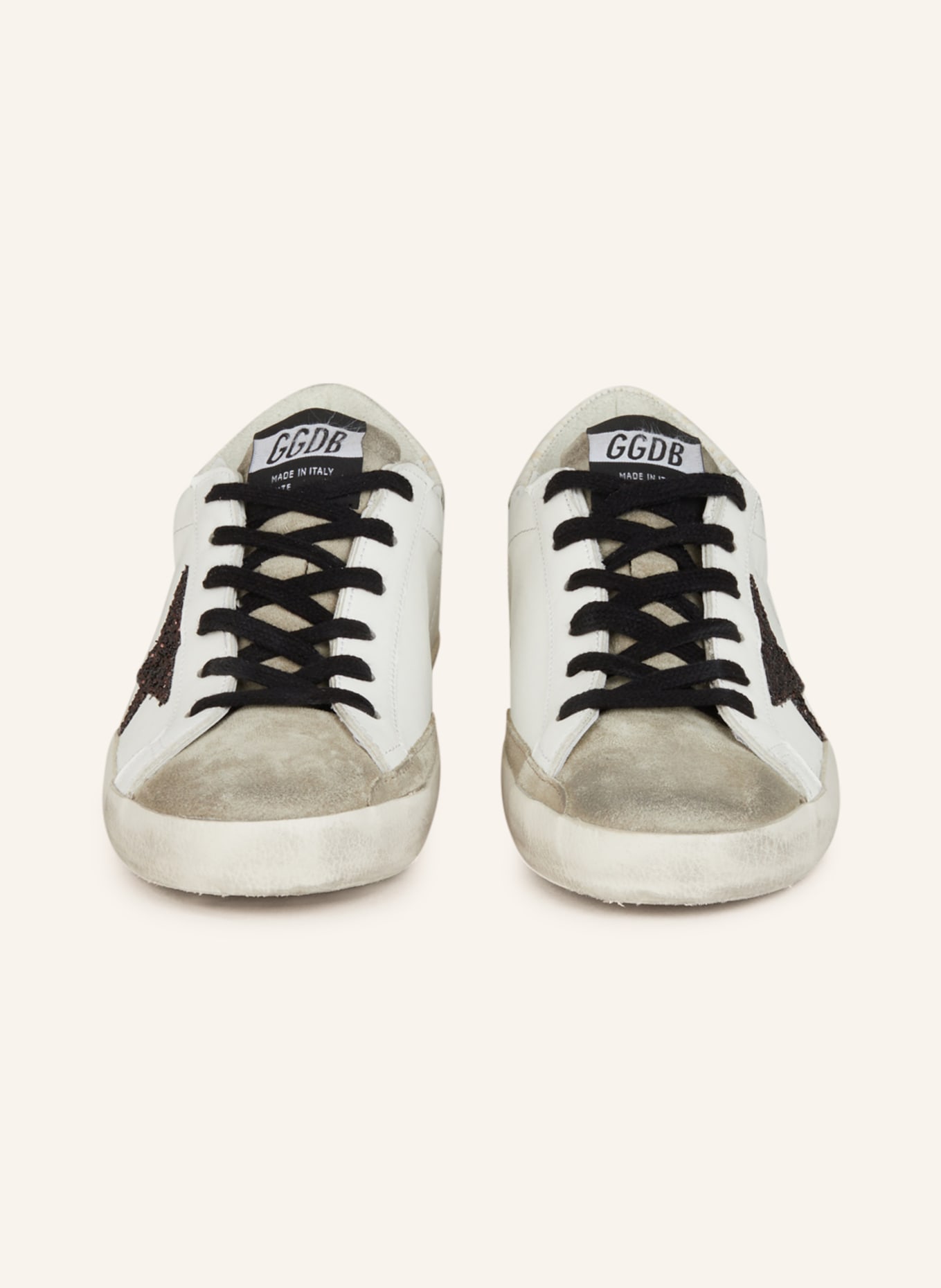 GOLDEN GOOSE Sneakers LOW SUPER-STAR, Color: WHITE/ BLACK (Image 3)
