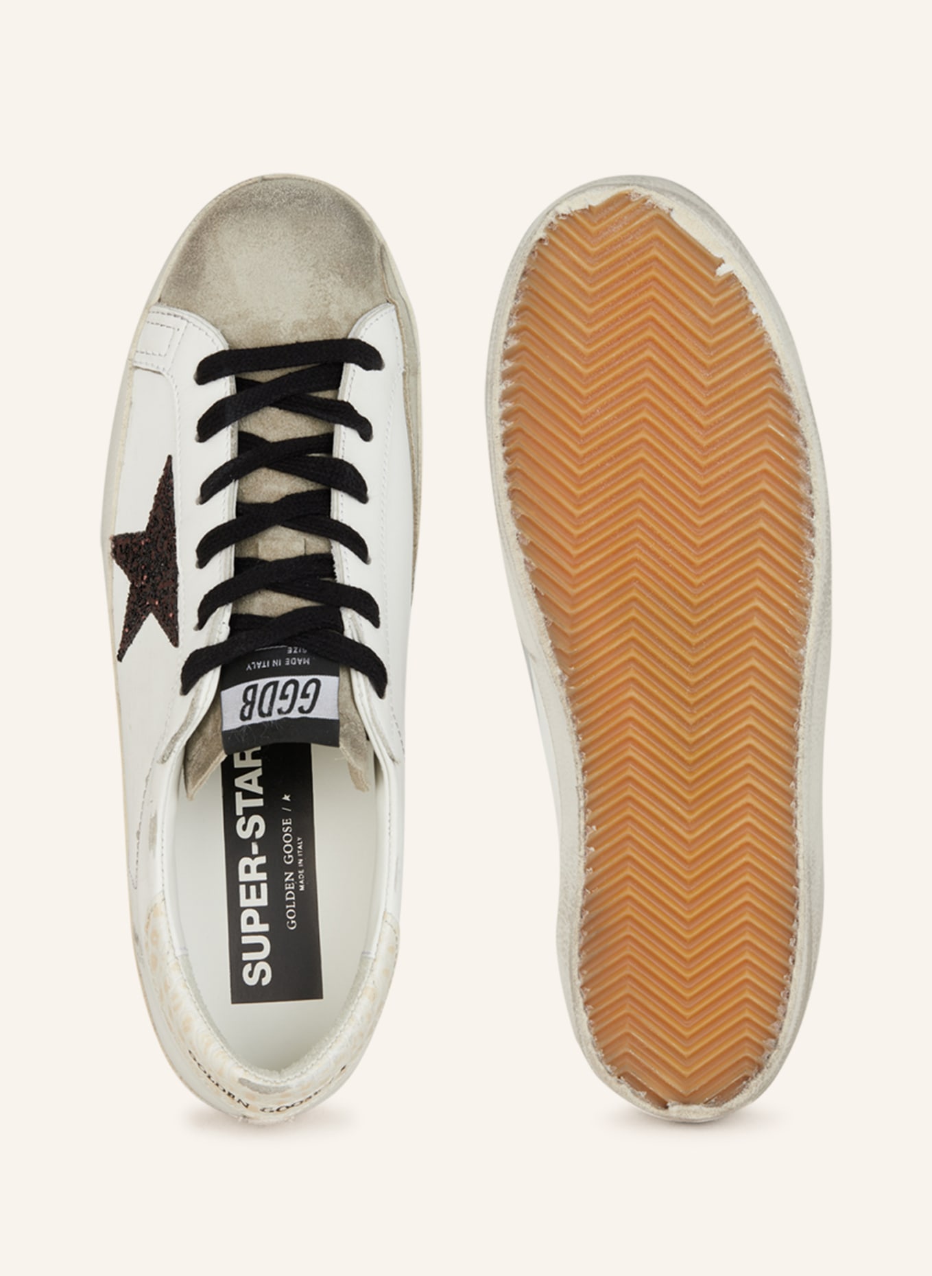GOLDEN GOOSE Sneakers LOW SUPER-STAR, Color: WHITE/ BLACK (Image 5)