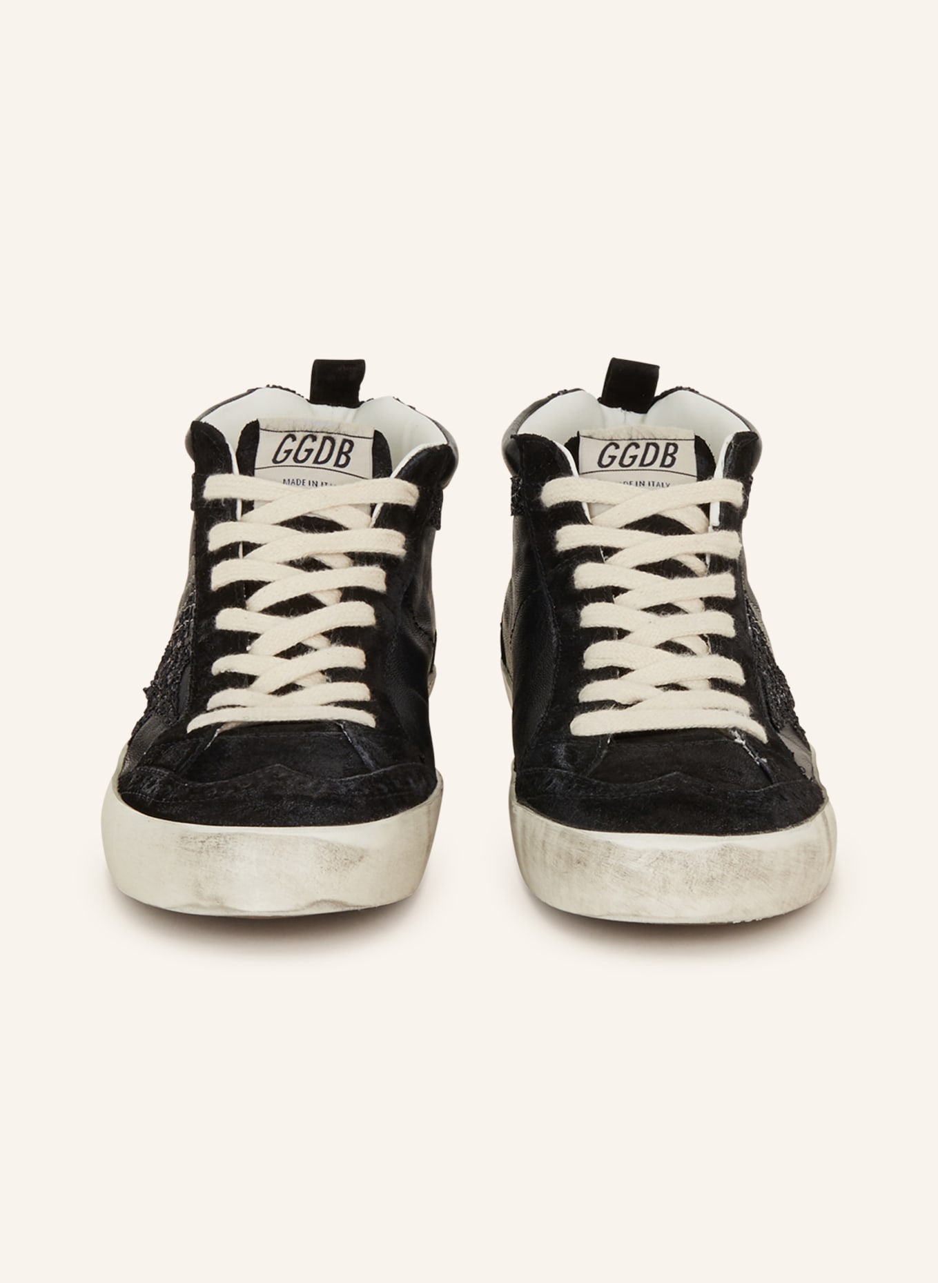 GOLDEN GOOSE High-top sneakers MID STAR, Color: BLACK (Image 3)