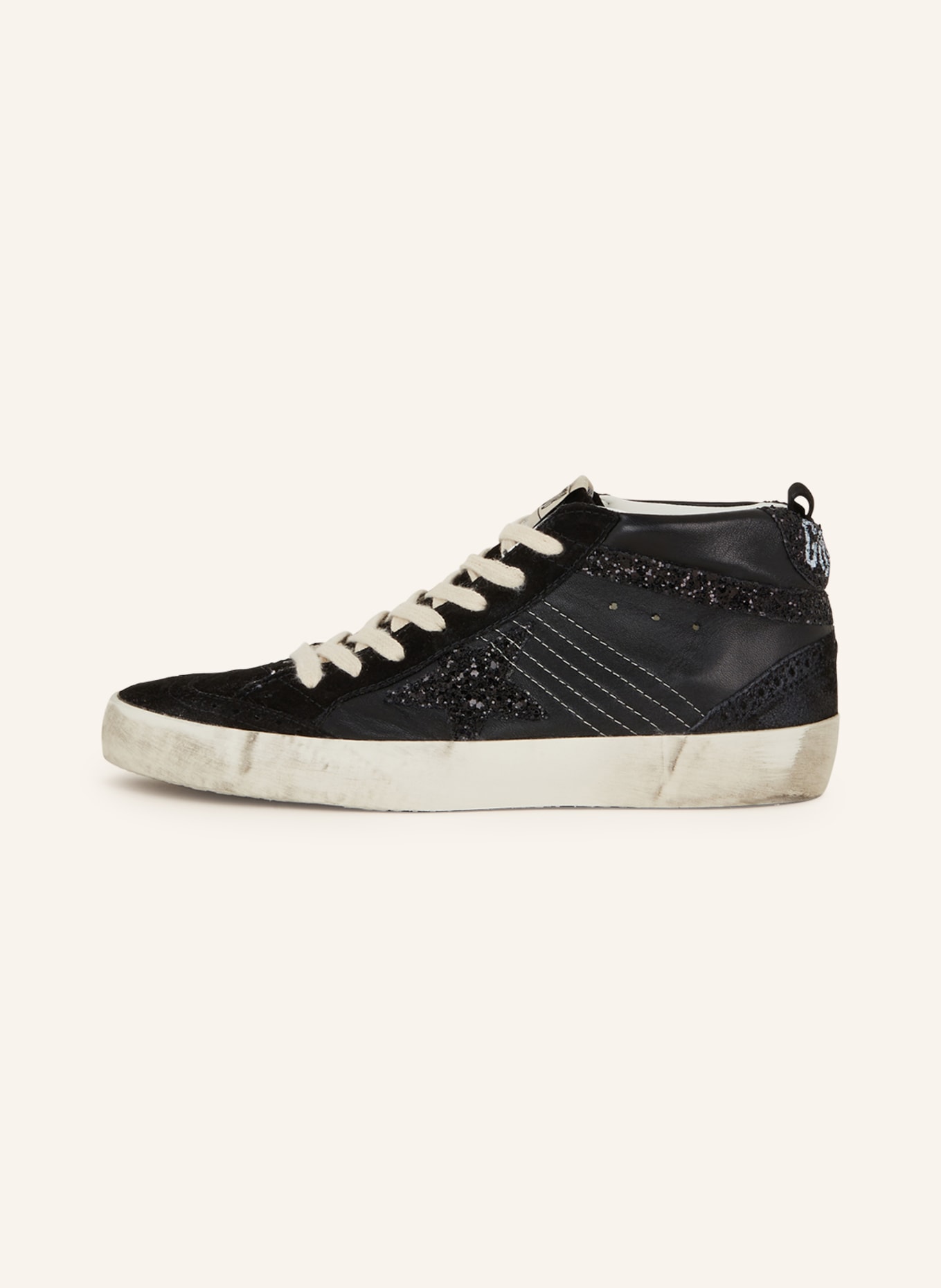 GOLDEN GOOSE High-top sneakers MID STAR, Color: BLACK (Image 4)