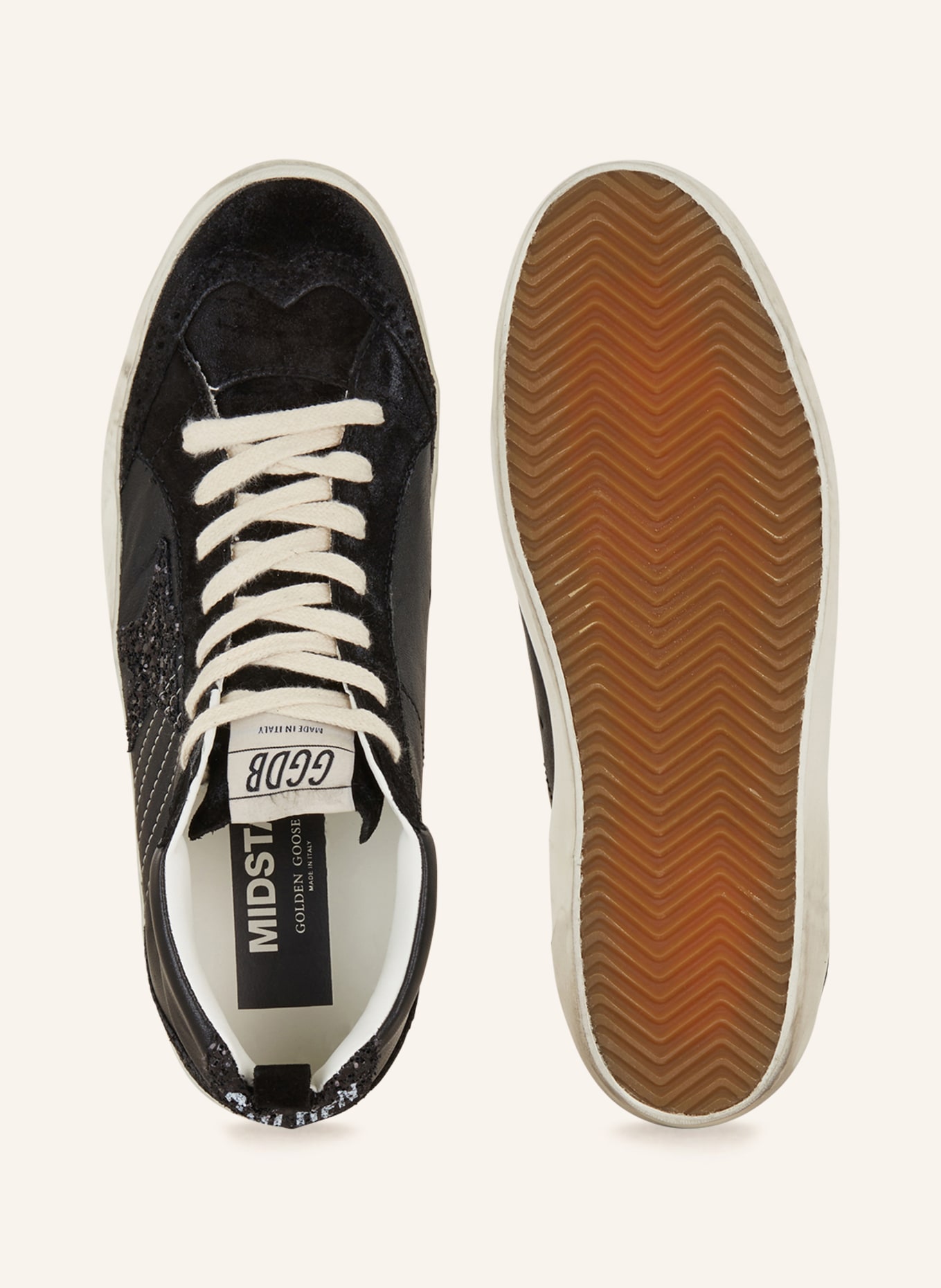 GOLDEN GOOSE High-top sneakers MID STAR, Color: BLACK (Image 5)