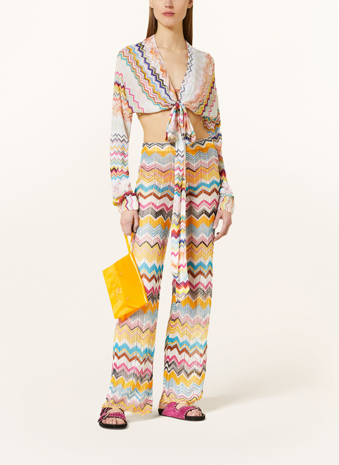 MISSONI Knit top, Color: WHITE/ YELLOW/ BLUE (Image 2)
