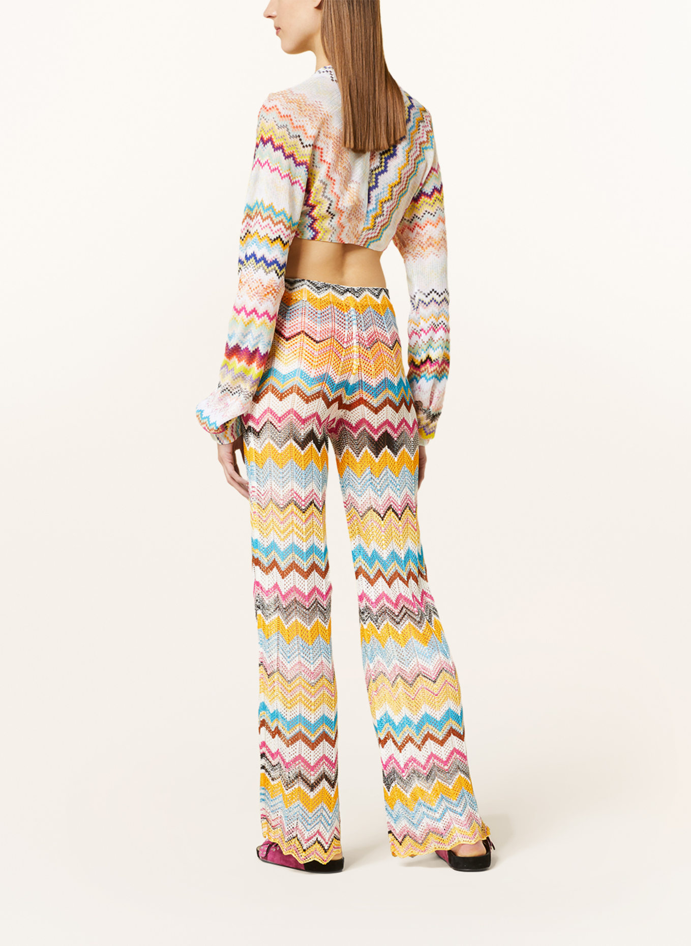 MISSONI Knit top, Color: WHITE/ YELLOW/ BLUE (Image 3)