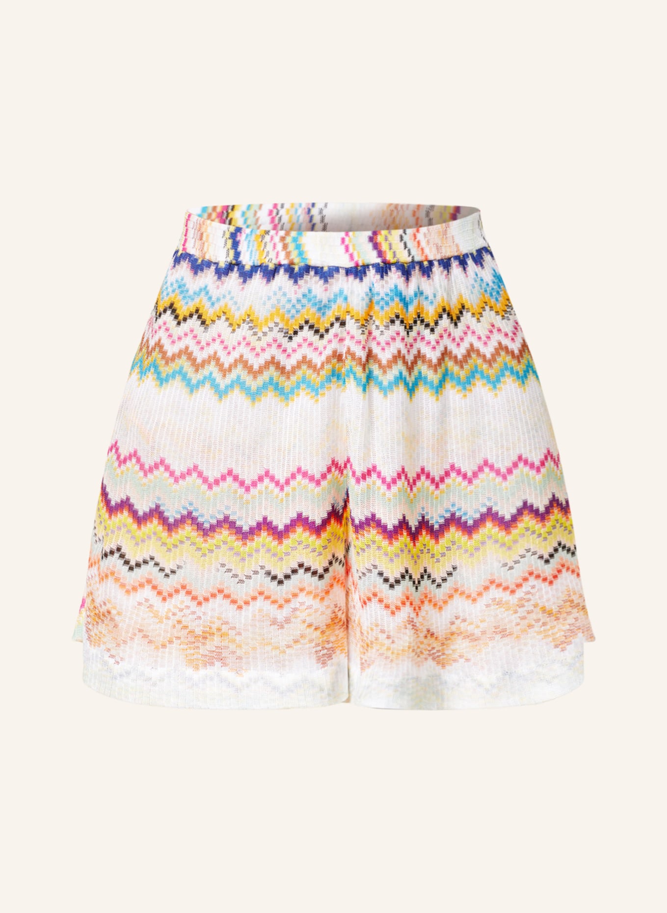 MISSONI Knit shorts, Color: CREAM/ FUCHSIA/ YELLOW (Image 1)