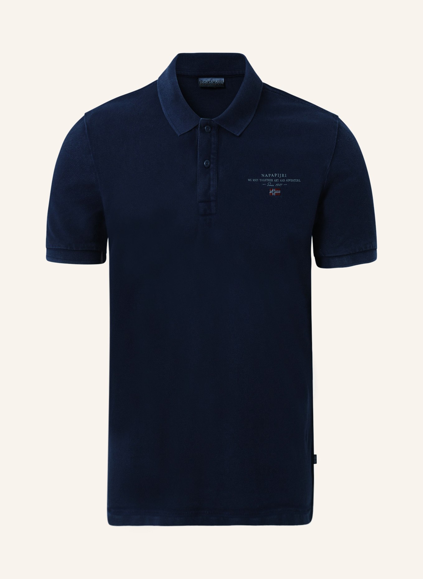 NAPAPIJRI ELBAS Regula Fit jersey polo shirt: BLUE
