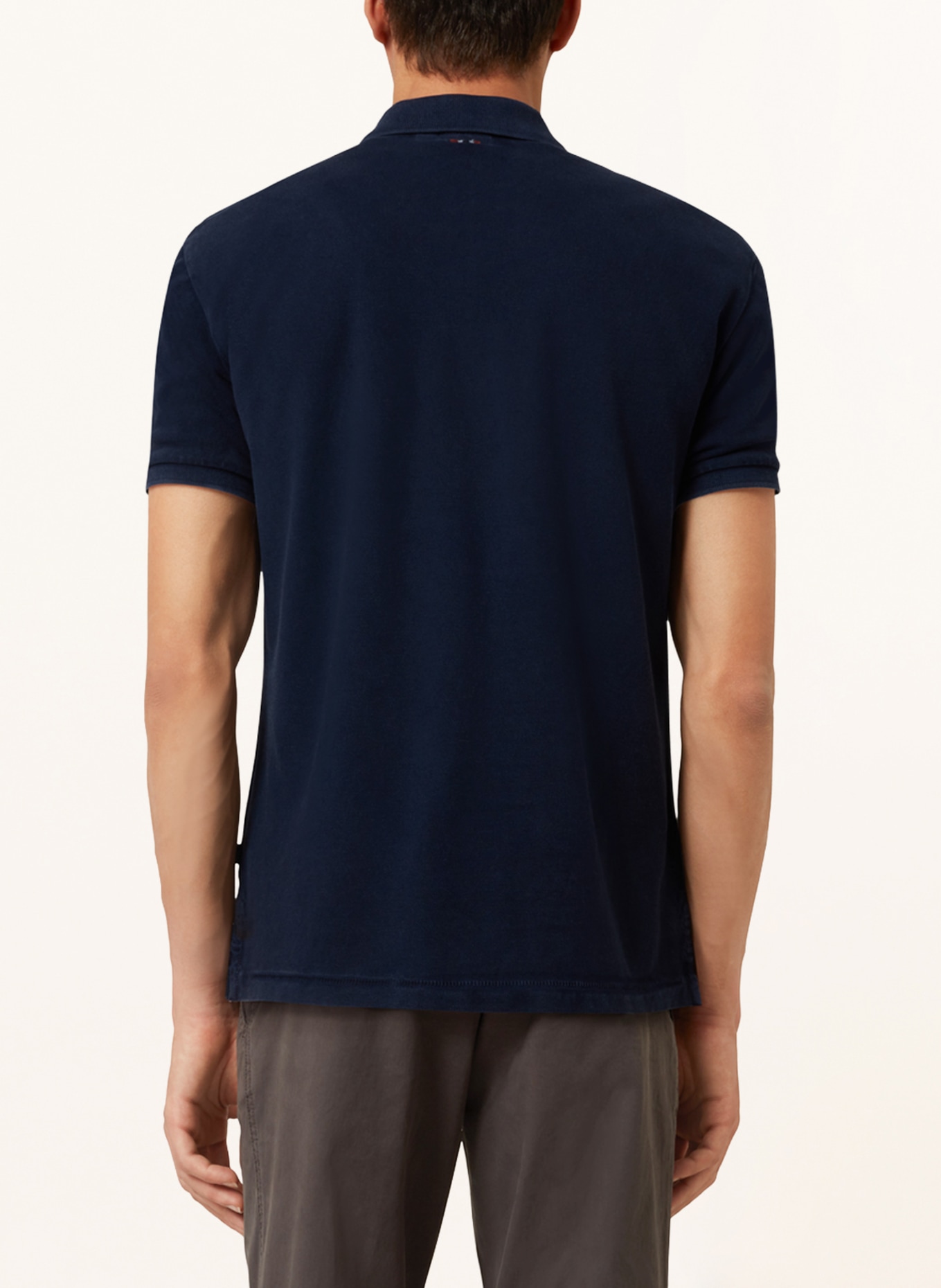 NAPAPIJRI ELBAS Regula Fit jersey polo shirt: BLUE