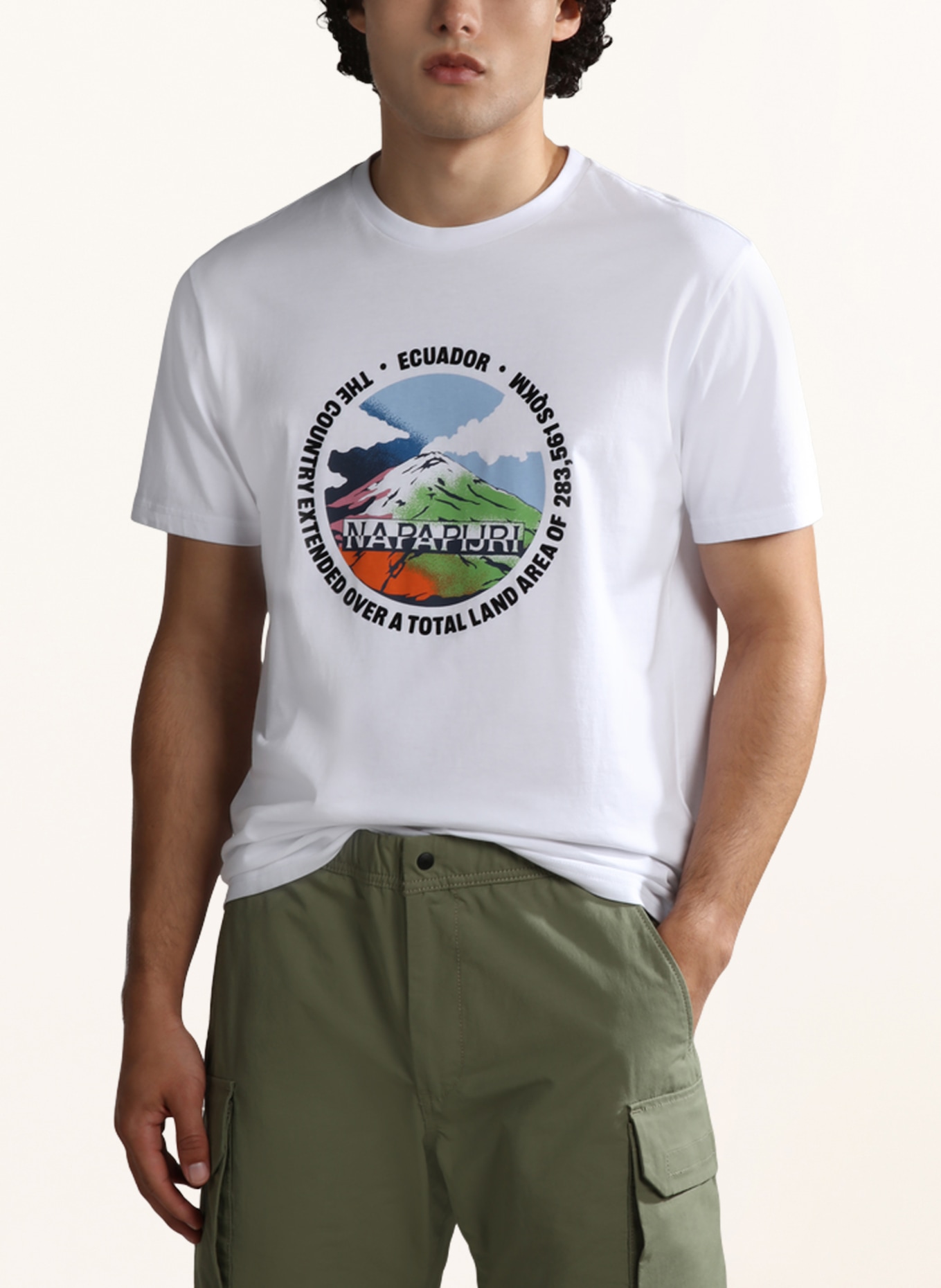 NAPAPIJRI T-shirt SANGAY, Color: WHITE (Image 2)