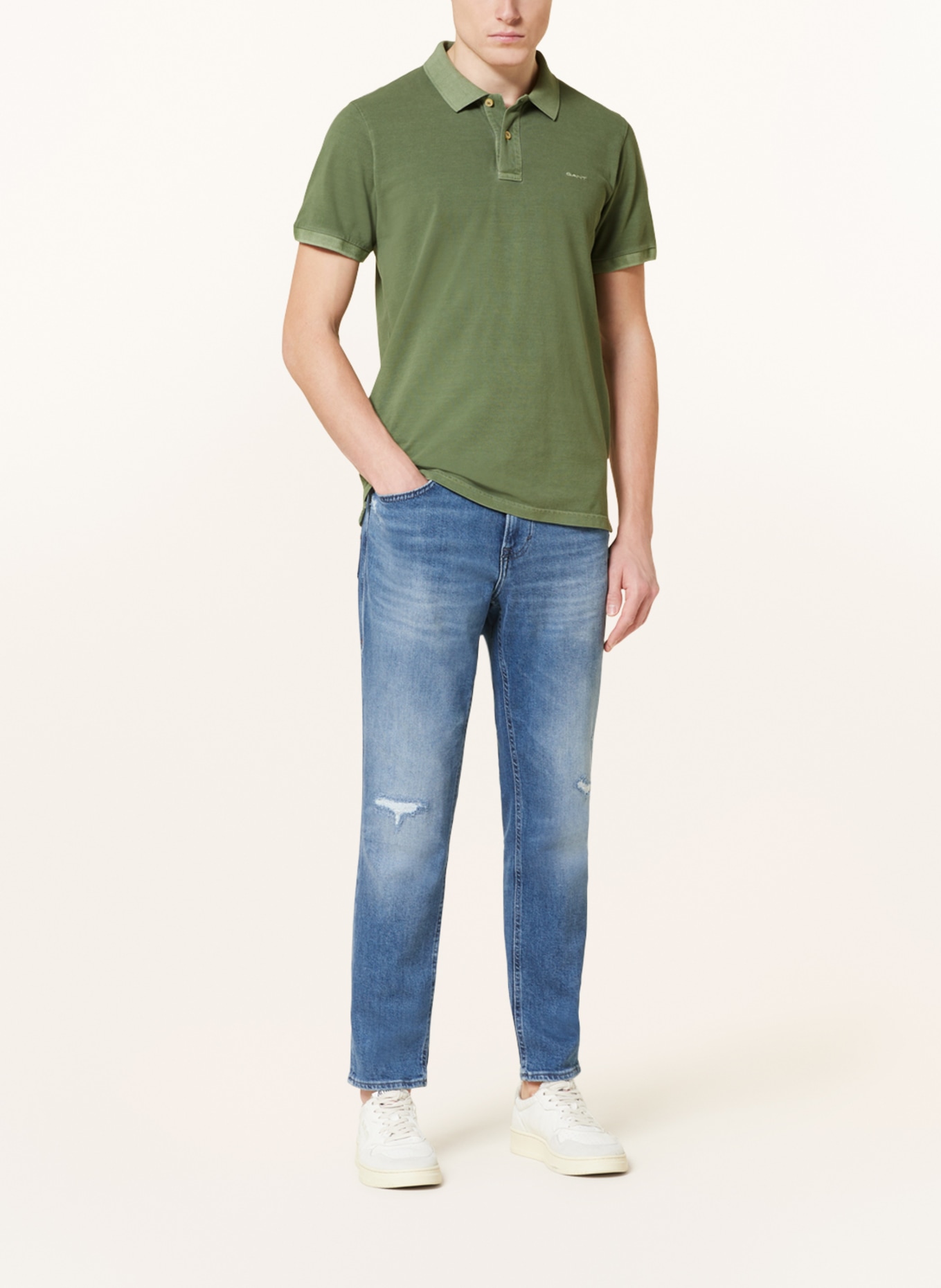 GANT Piqué polo shirt, Color: GREEN (Image 2)