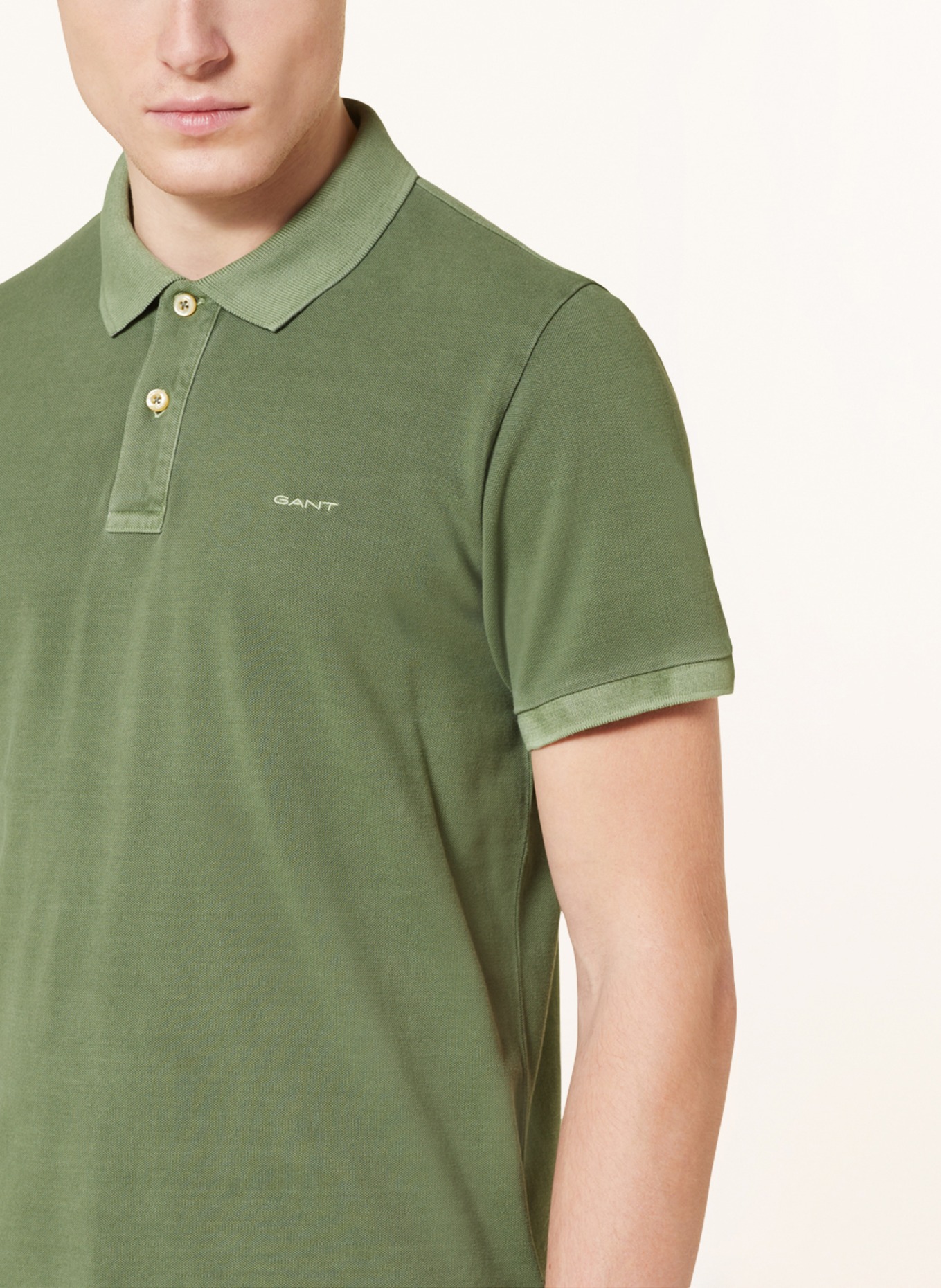GANT Piqué polo shirt, Color: GREEN (Image 4)