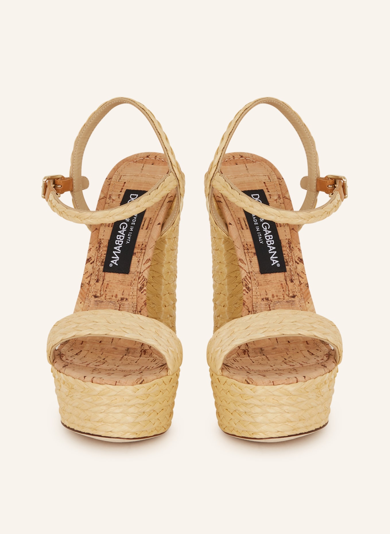 DOLCE & GABBANA Platform sandals, Color: ECRU (Image 3)