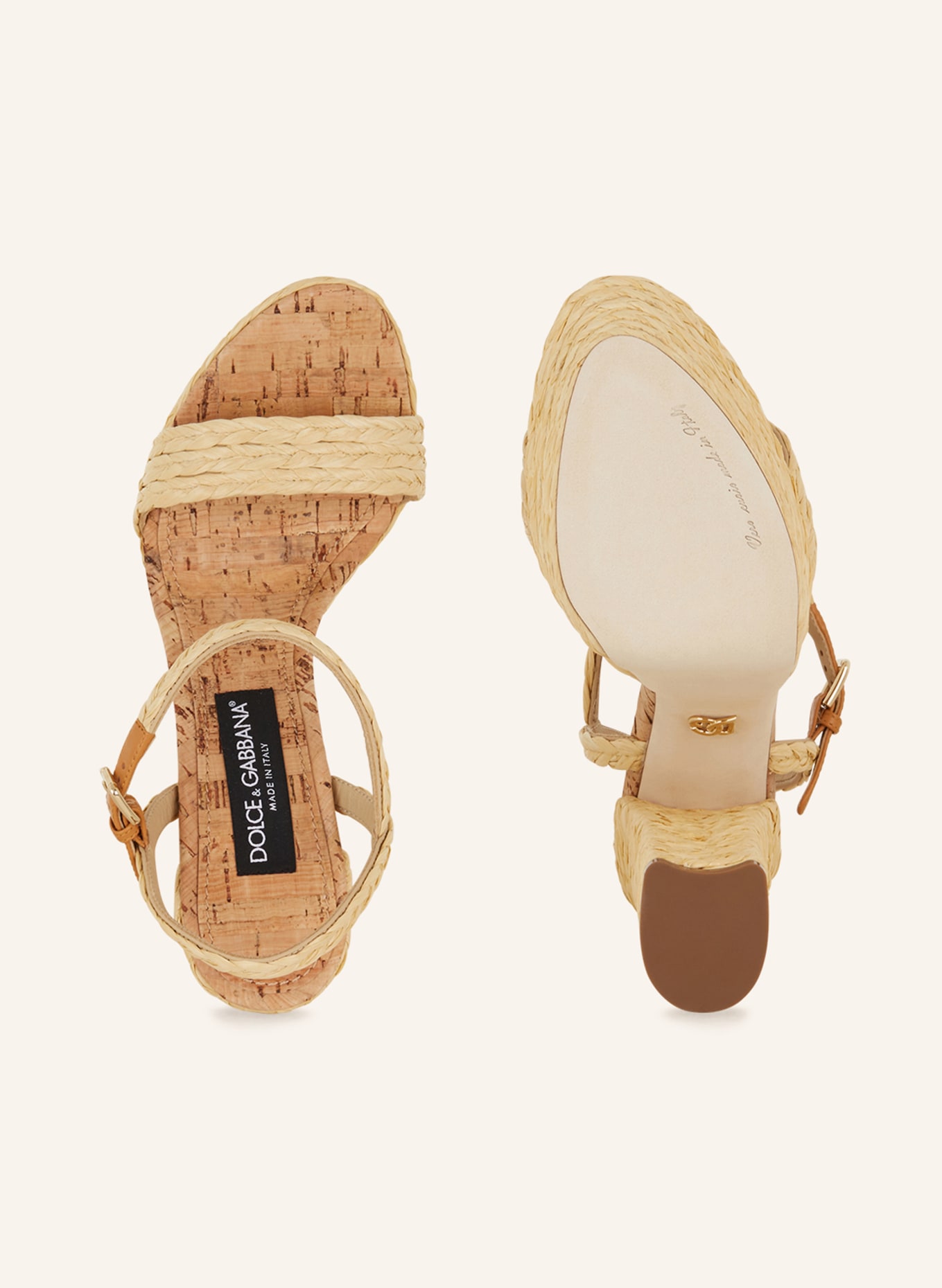 DOLCE & GABBANA Platform sandals, Color: ECRU (Image 5)
