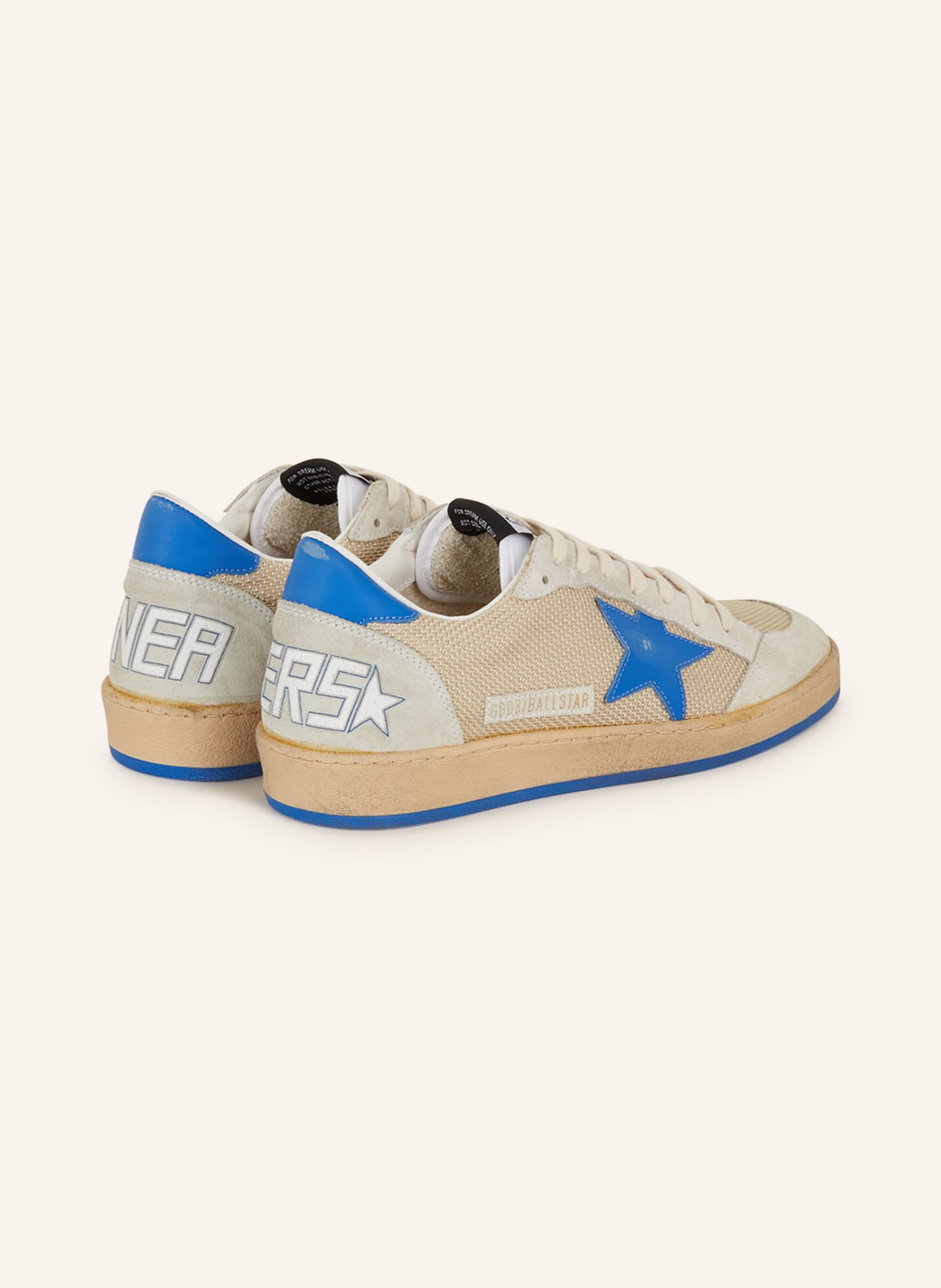 GOLDEN GOOSE Sneakers BALL STAR, Color: LIGHT GRAY/ BLUE (Image 2)