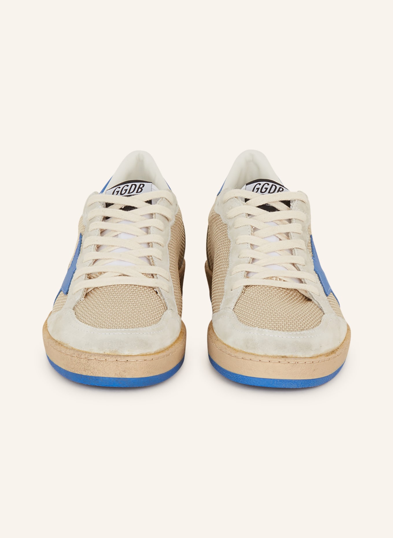 GOLDEN GOOSE Sneakers BALL STAR, Color: LIGHT GRAY/ BLUE (Image 3)