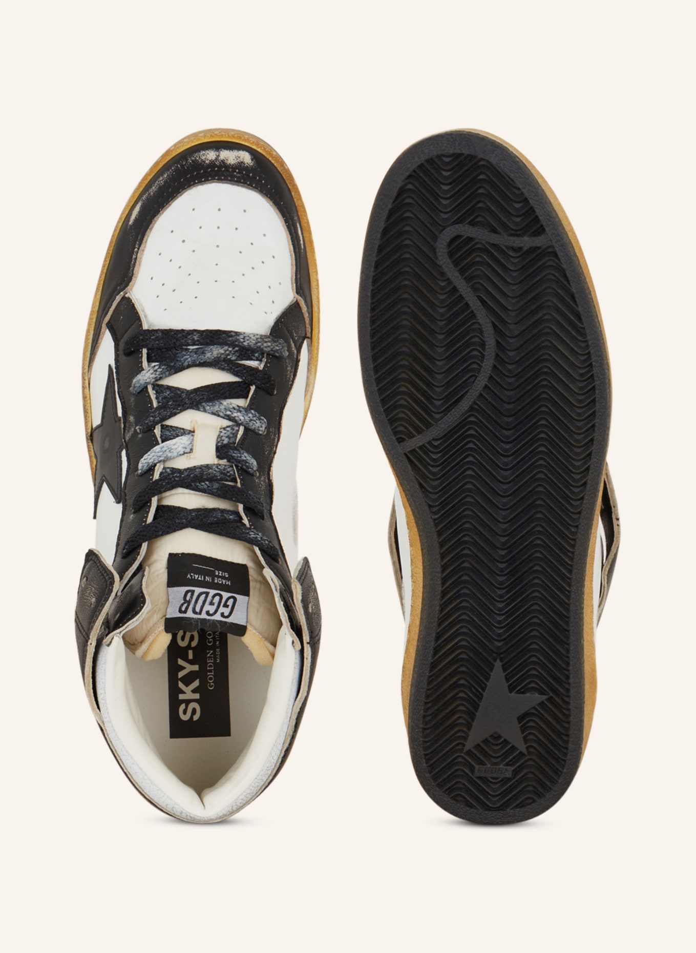 GOLDEN GOOSE Hightop-Sneaker SKY STAR, Farbe: WEISS/ SCHWARZ (Bild 5)