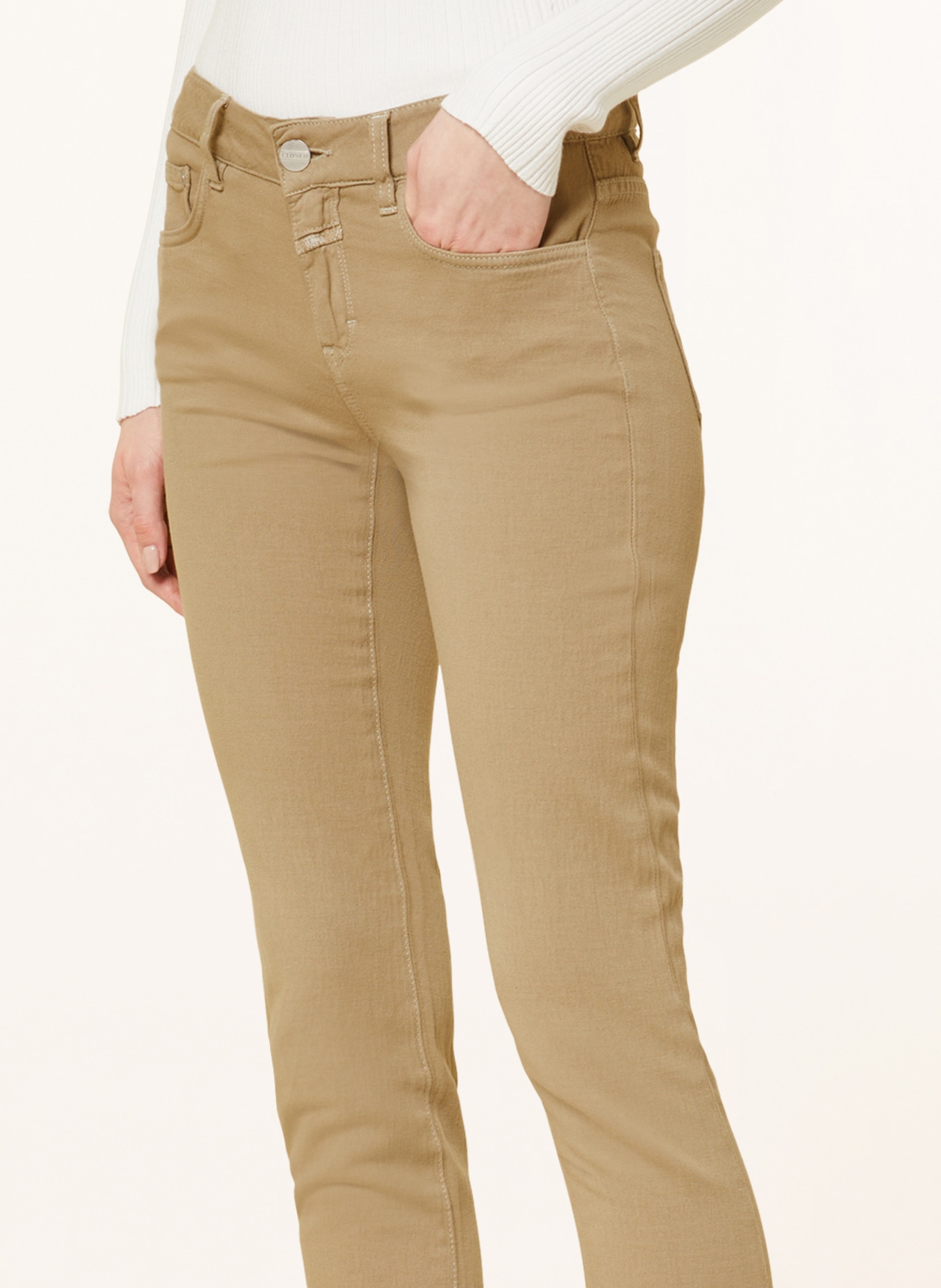 CLOSED 7/8 Jeans BAKER with linen, Color: 197 GREY VENEER (Image 5)