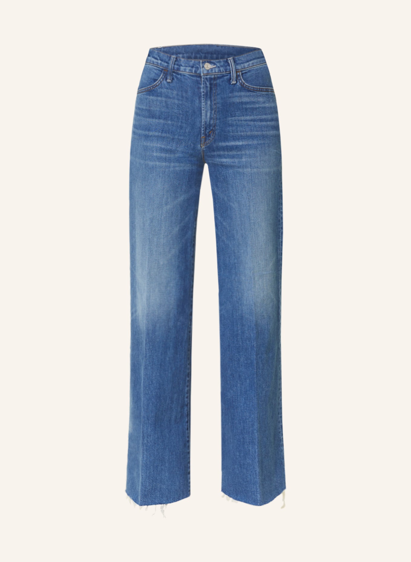 MOTHER Flared Jeans HUSTLER ROLLER, Farbe: PFT miblau denim (Bild 1)