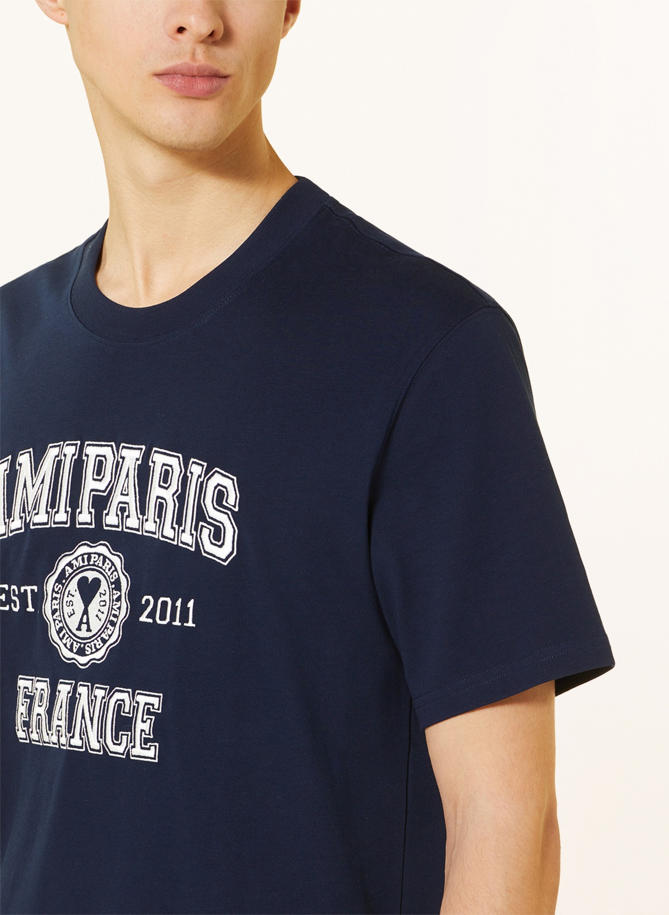 AMI PARIS T-Shirt, Farbe: DUNKELBLAU (Bild 4)