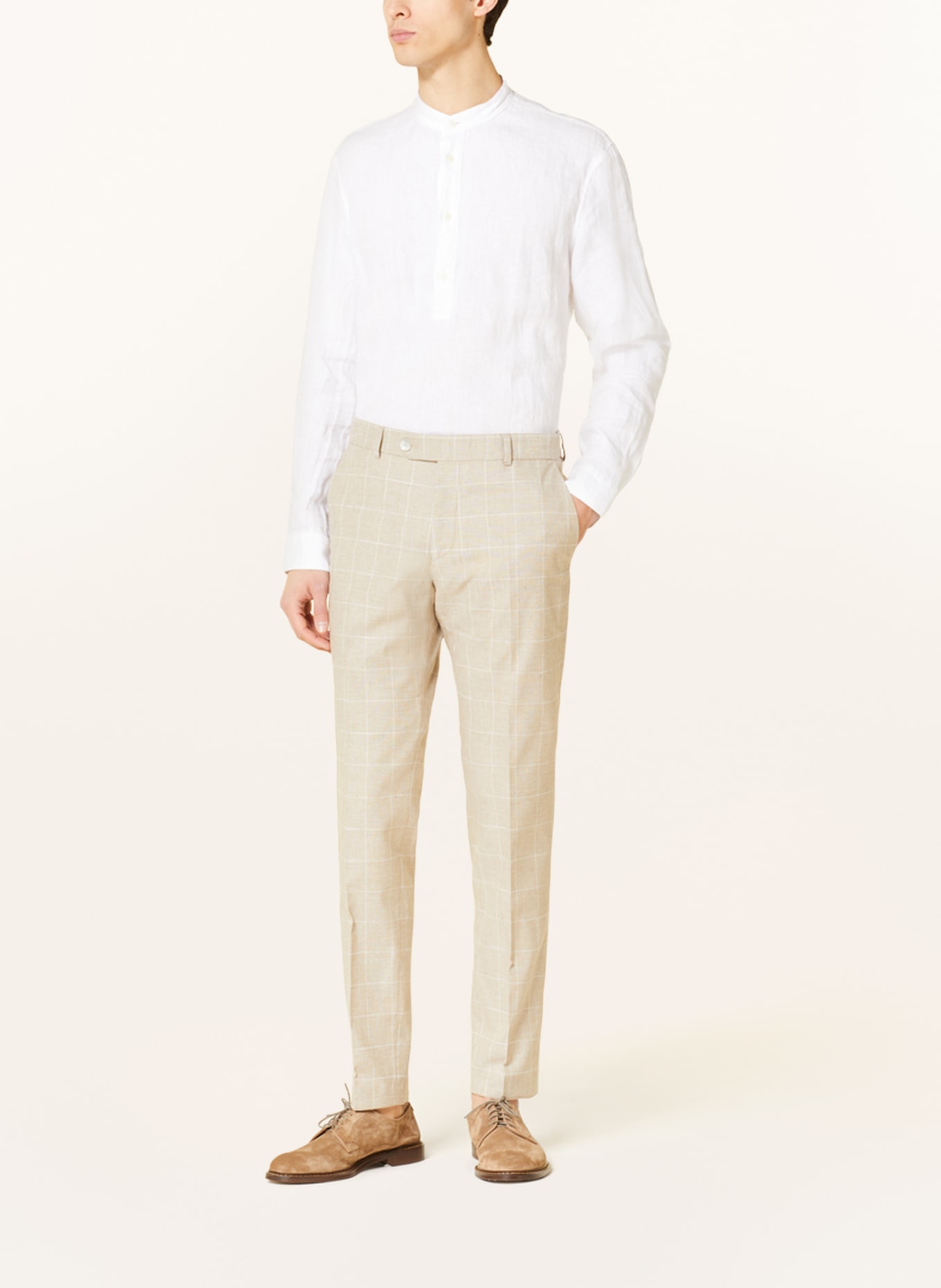 STRELLSON Spodnie garniturowe MACE slim fit, Kolor: BEŻOWY (Obrazek 3)