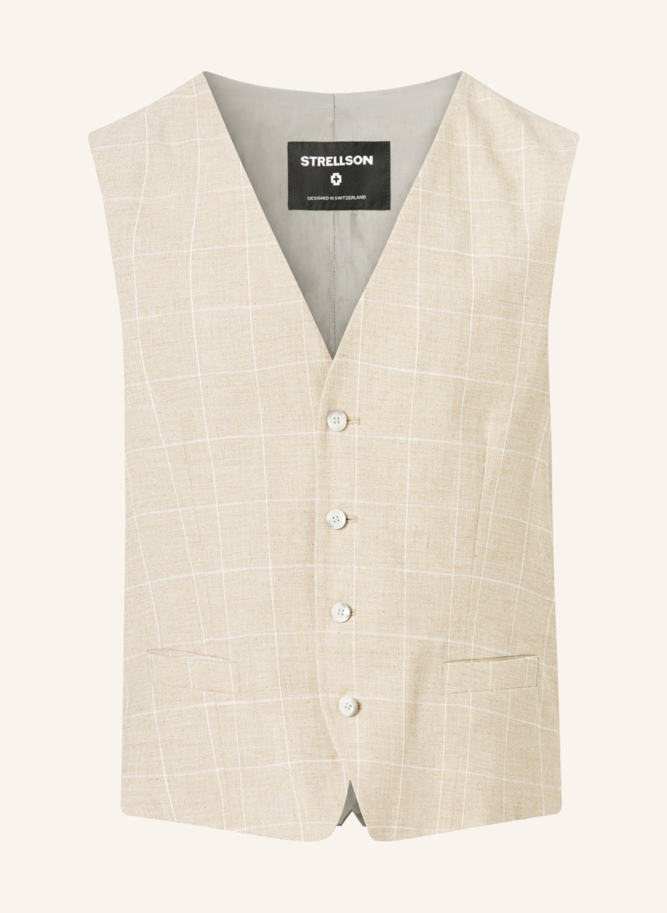 STRELLSON Suit vest GYL2 slim fit, Color: BEIGE (Image 1)