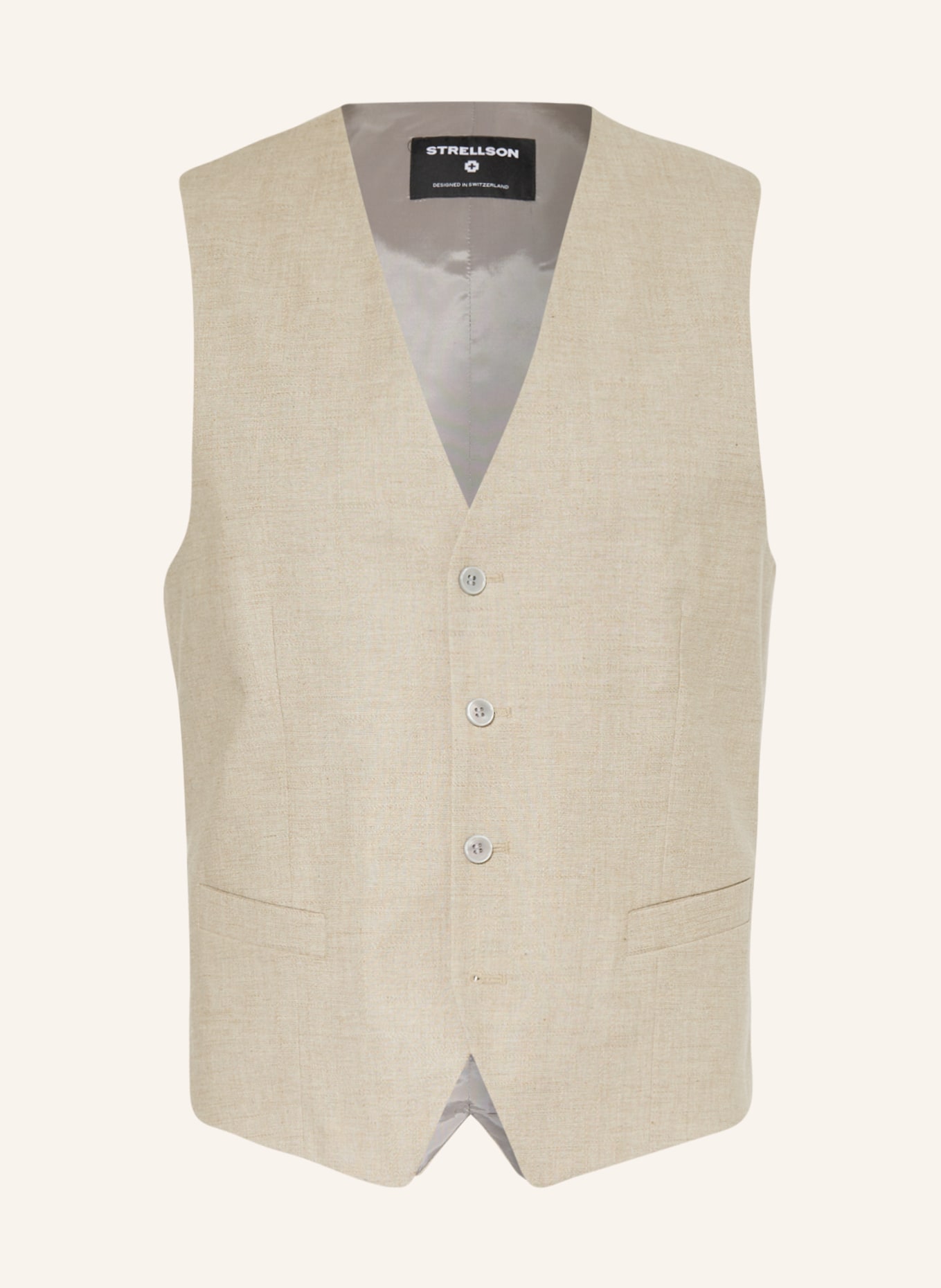 STRELLSON Suit vest GYL extra slim fit, Color: BEIGE (Image 1)