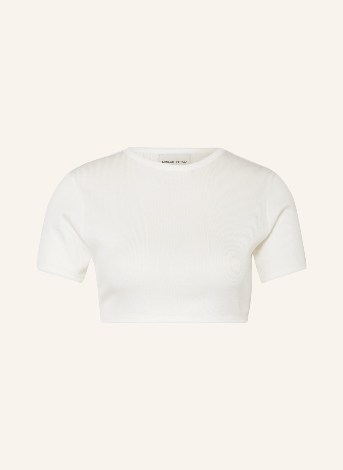 LOULOU STUDIO Cropped shirt ADAS, Color: WHITE (Image 1)