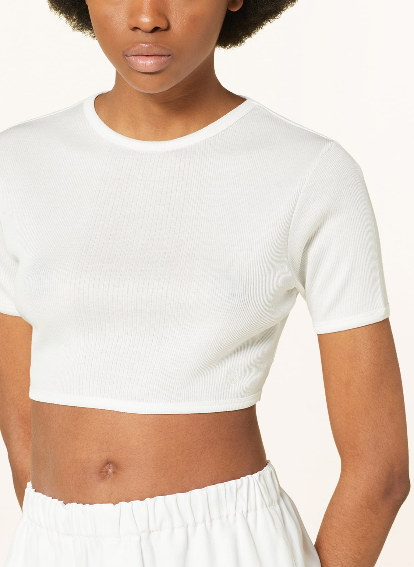 LOULOU STUDIO Cropped shirt ADAS, Color: WHITE (Image 4)