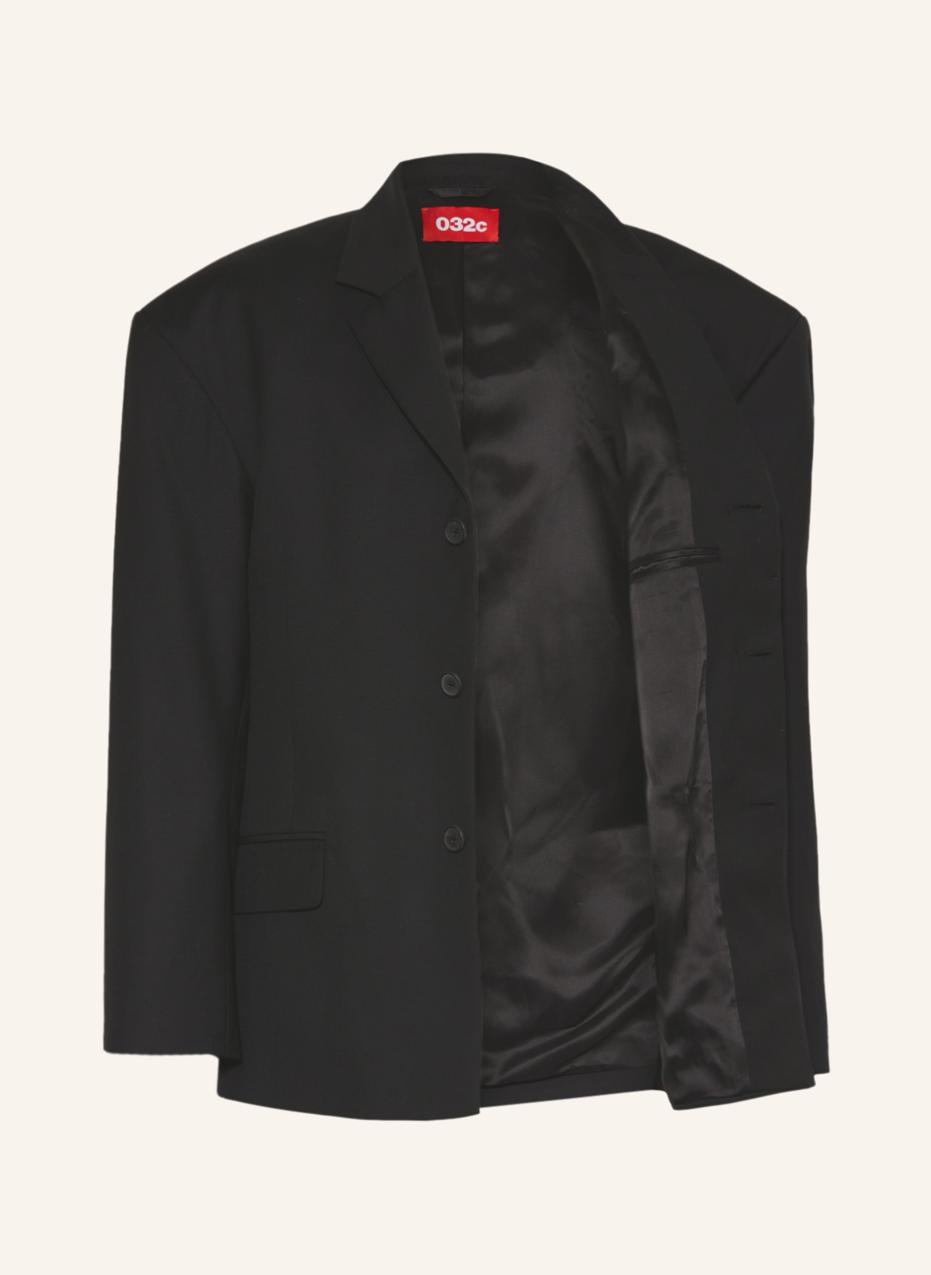032c Tailored jacket ORION regular fit, Color: BLACK (Image 4)
