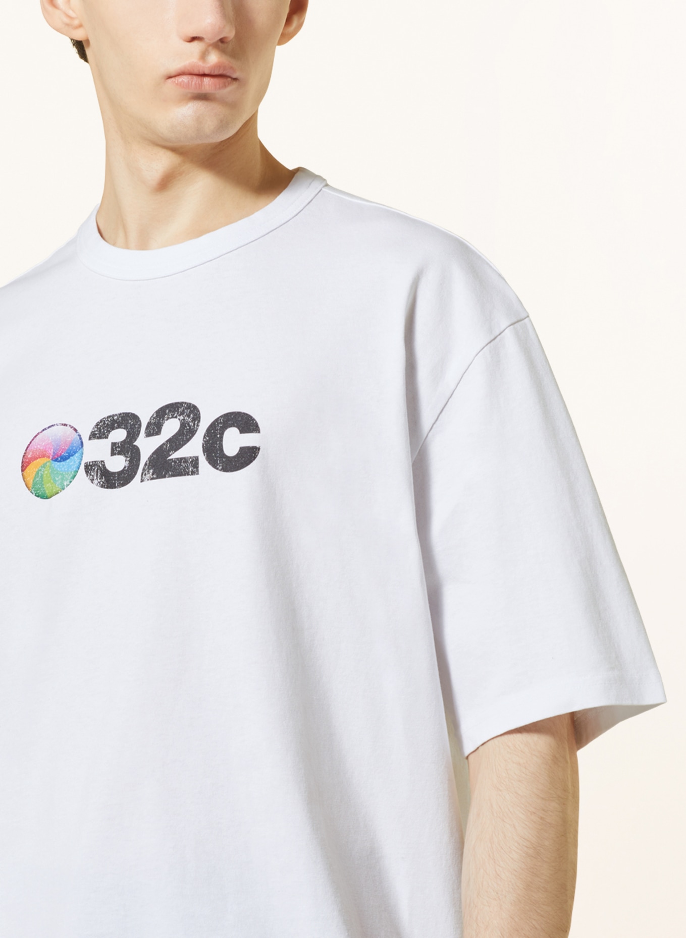 032c Oversized-Shirt, Farbe: WEISS (Bild 4)