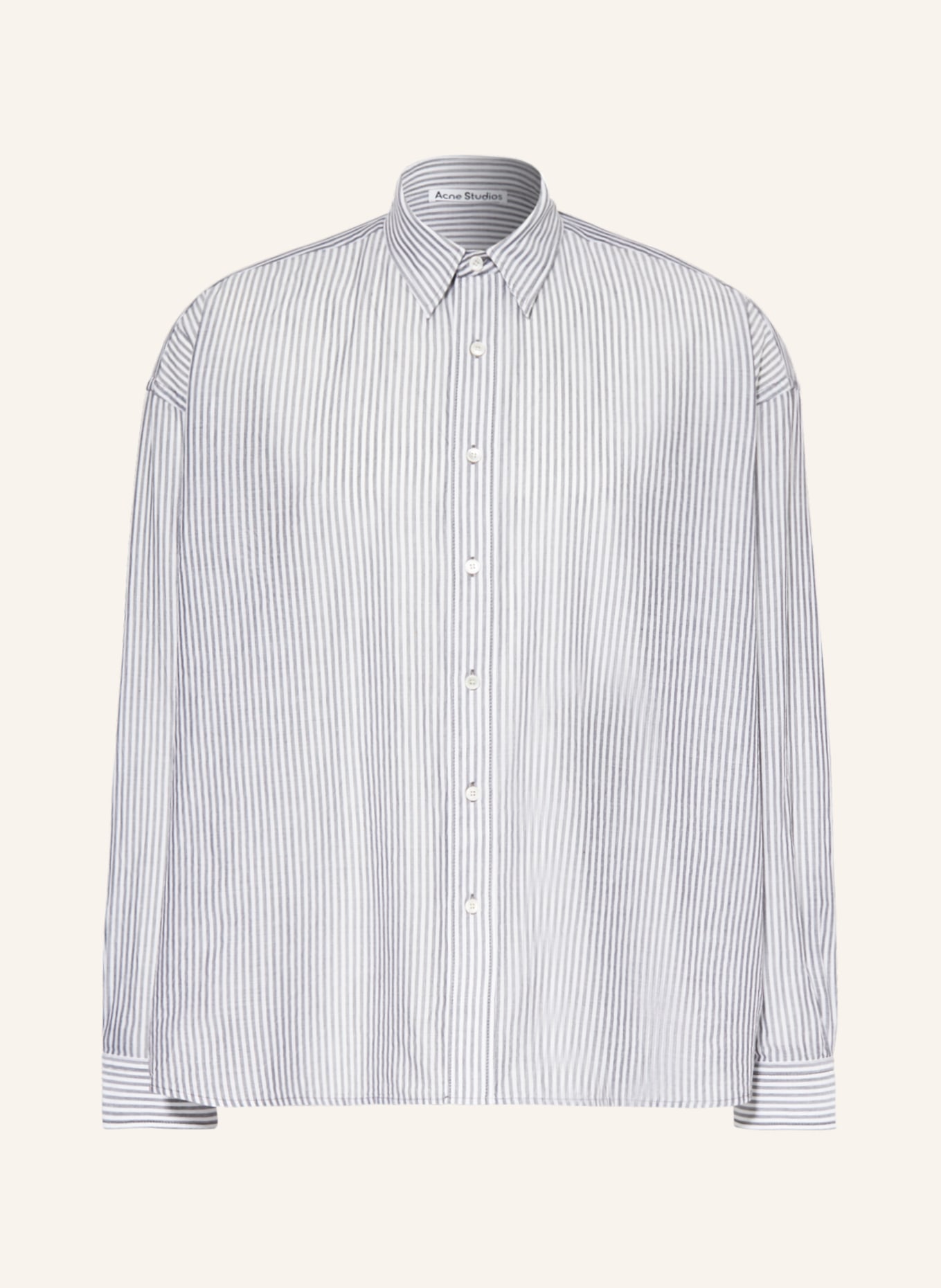 Acne Studios Shirt comfort fit, Color: WHITE/ GRAY (Image 1)