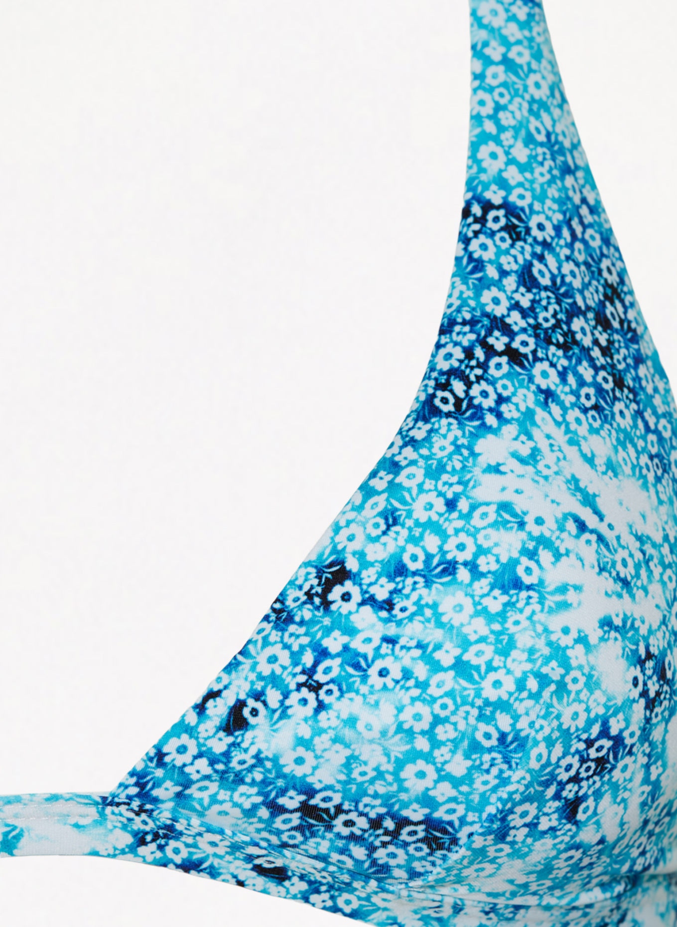 VILEBREQUIN Halter neck bikini top FLOWERS TIE & DIE FLECHE, Color: TURQUOISE/ WHITE (Image 4)