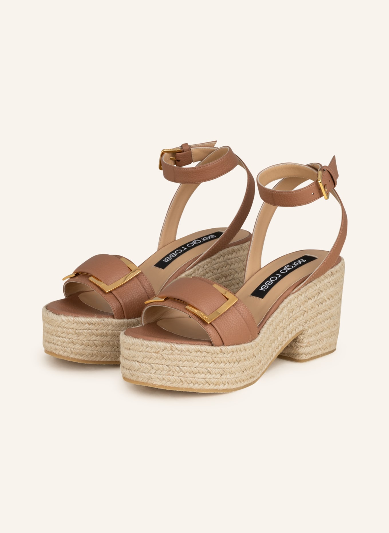 sergio rossi Wedges, Color: CAMEL (Image 1)