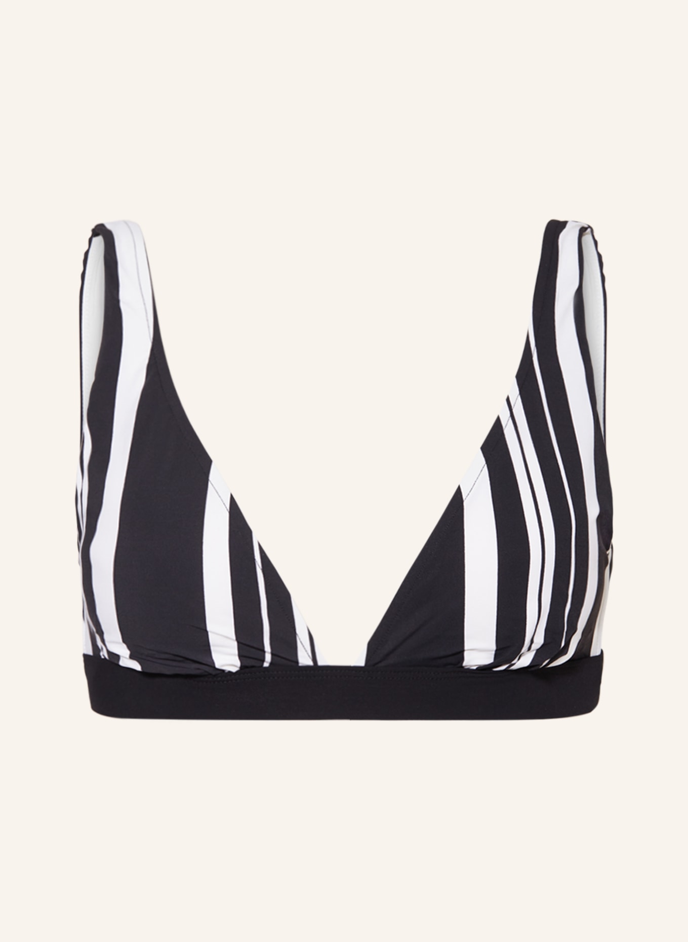 FEMILET Bralette bikini top MAUI, Color: BLACK/ WHITE (Image 1)