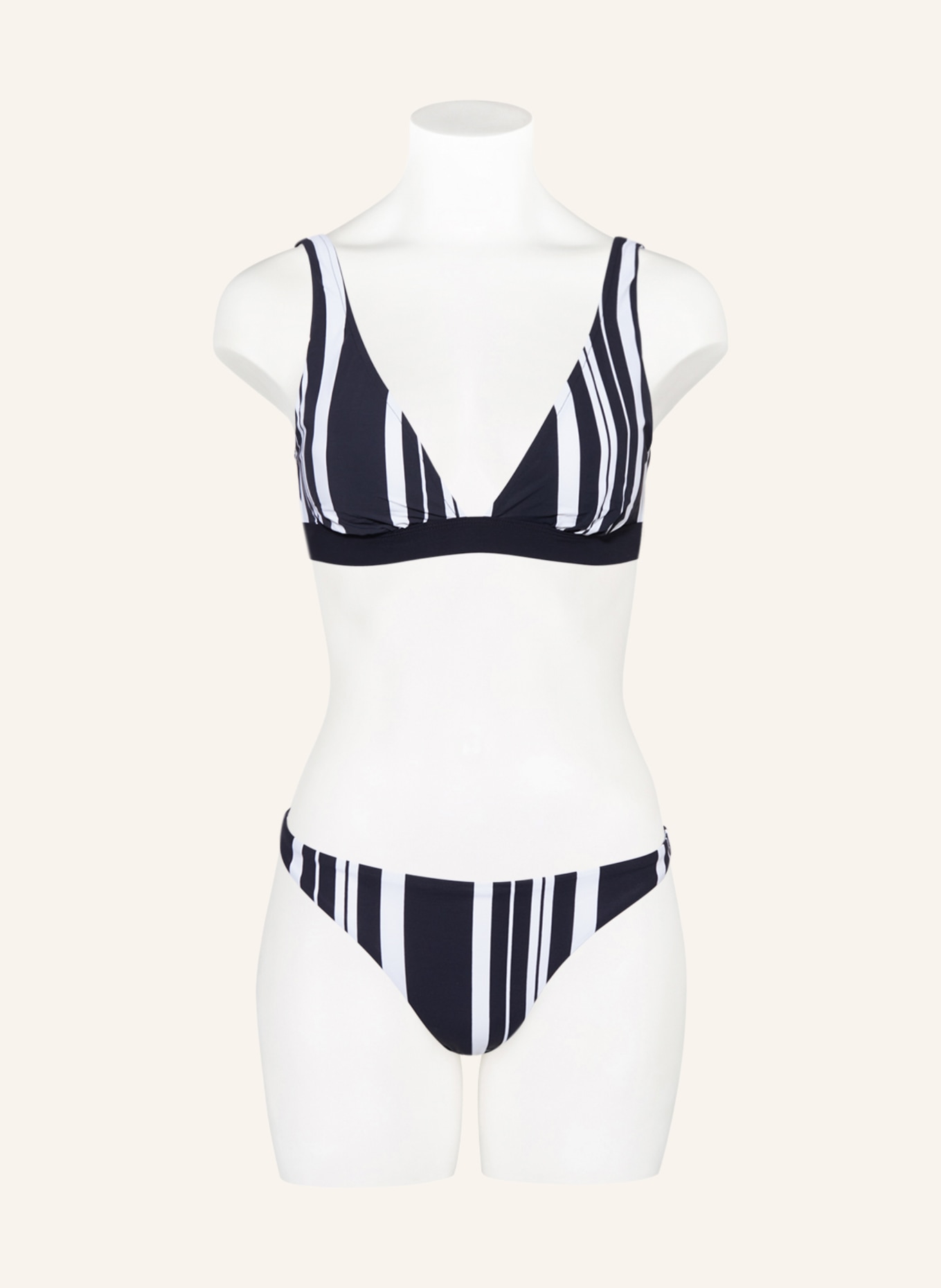 FEMILET Bralette bikini top MAUI, Color: BLACK/ WHITE (Image 2)