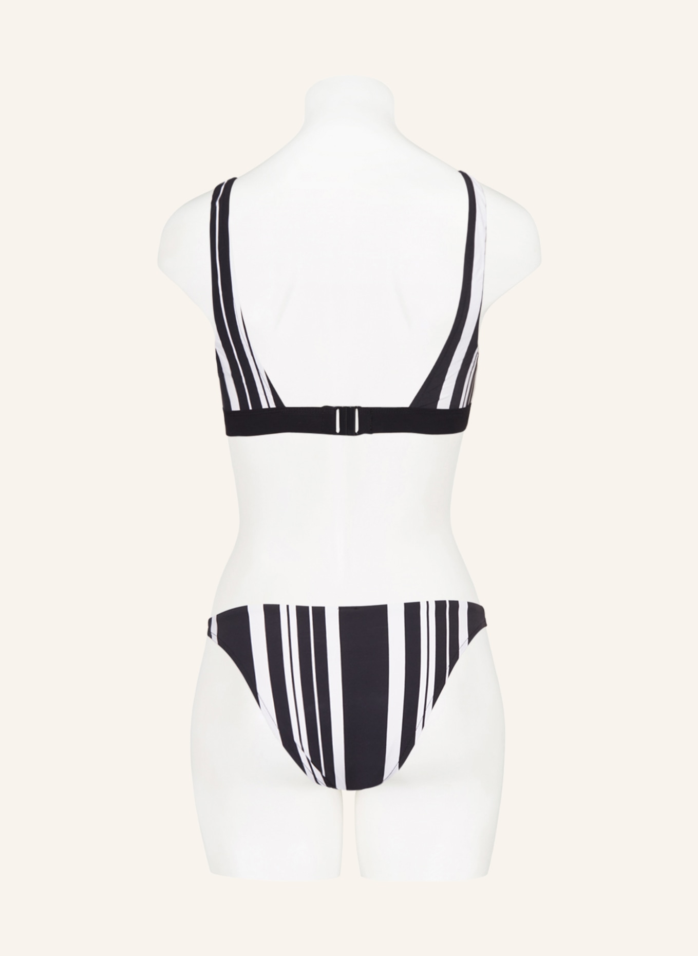 FEMILET Bralette bikini top MAUI, Color: BLACK/ WHITE (Image 3)