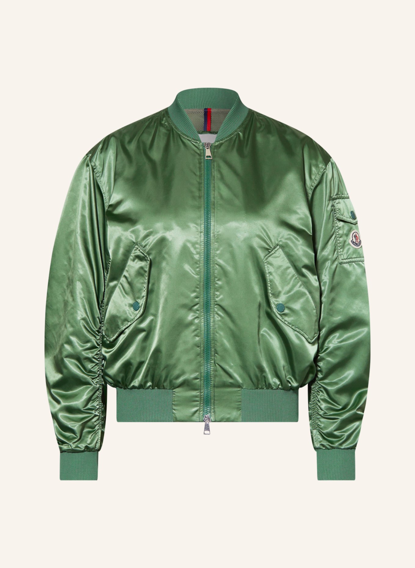 Moncler green bomber jacket shop