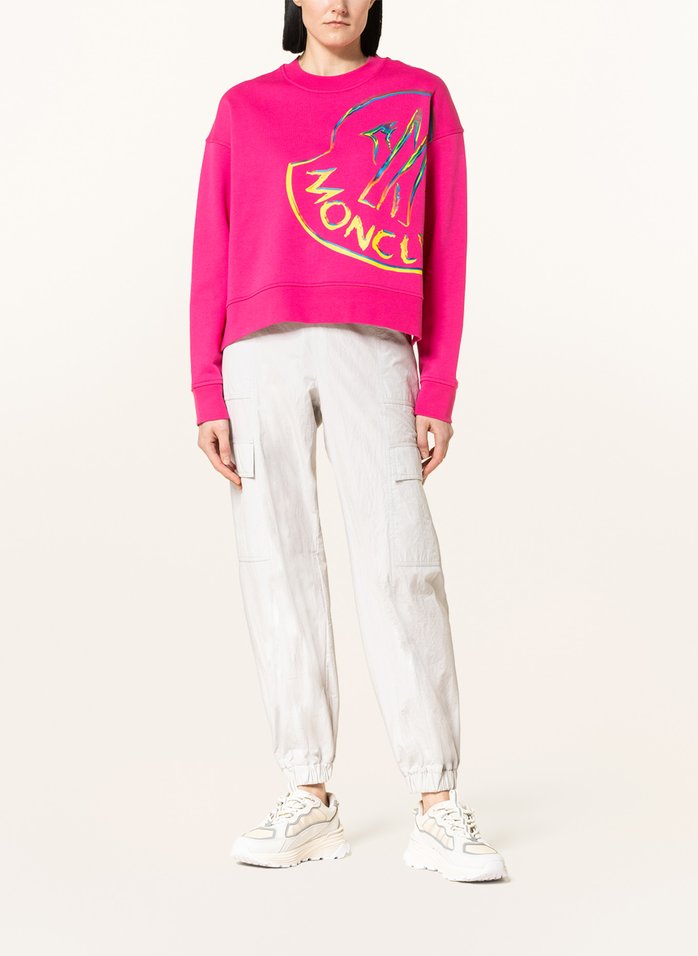 MONCLER Oversized sweatshirt, Color: PINK (Image 2)