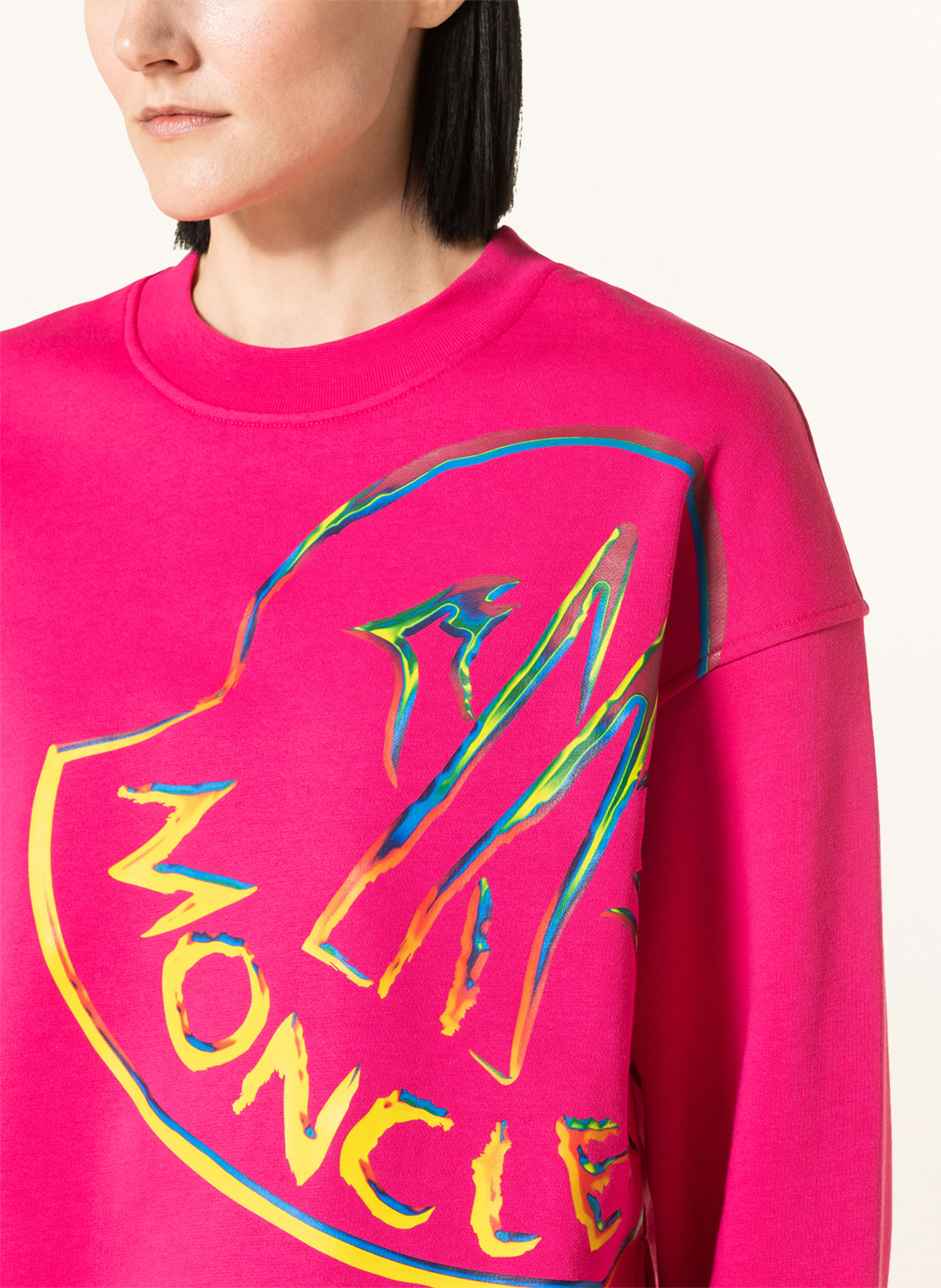 MONCLER Oversized sweatshirt, Color: PINK (Image 4)
