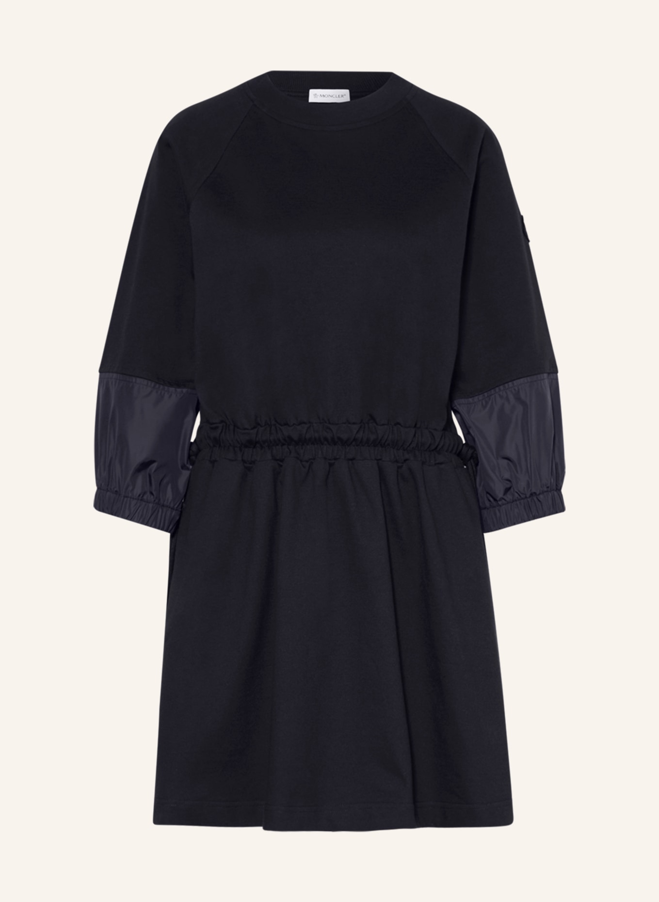 MONCLER Jersey dress with 3/4 sleeves, Color: DARK BLUE (Image 1)