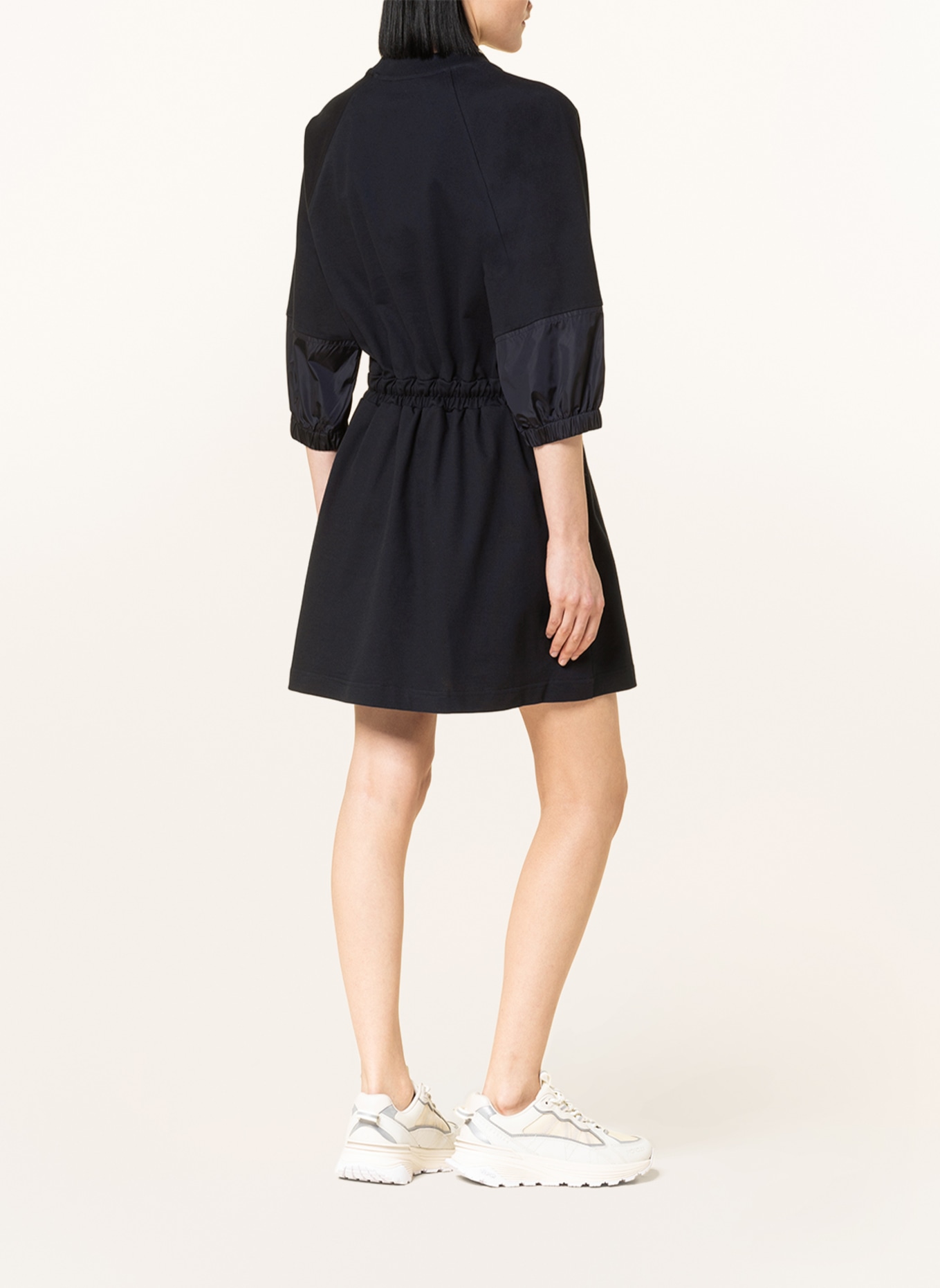 MONCLER Jersey dress with 3/4 sleeves, Color: DARK BLUE (Image 3)